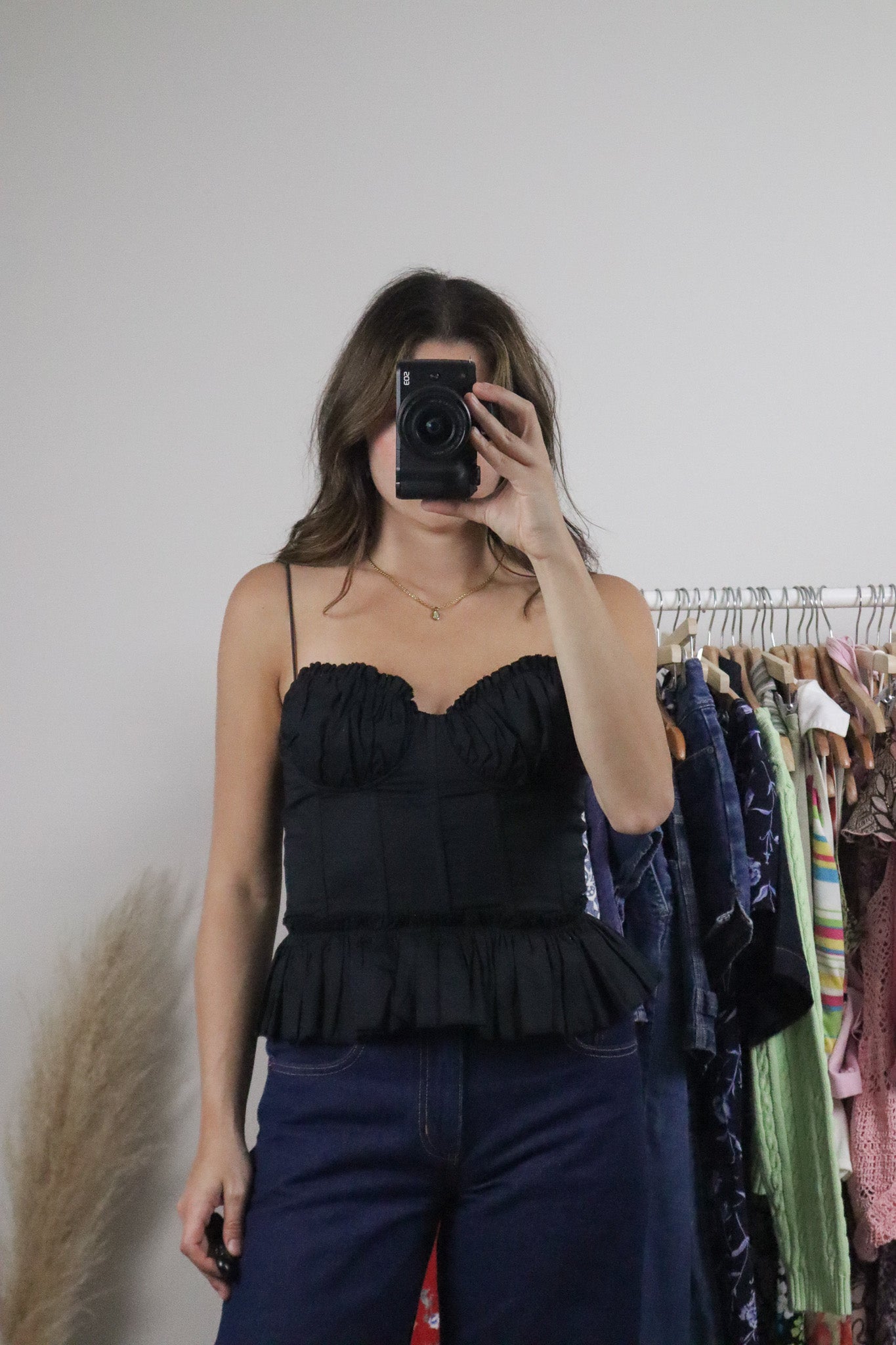 Modern x Linen Blend Corset Top (S)