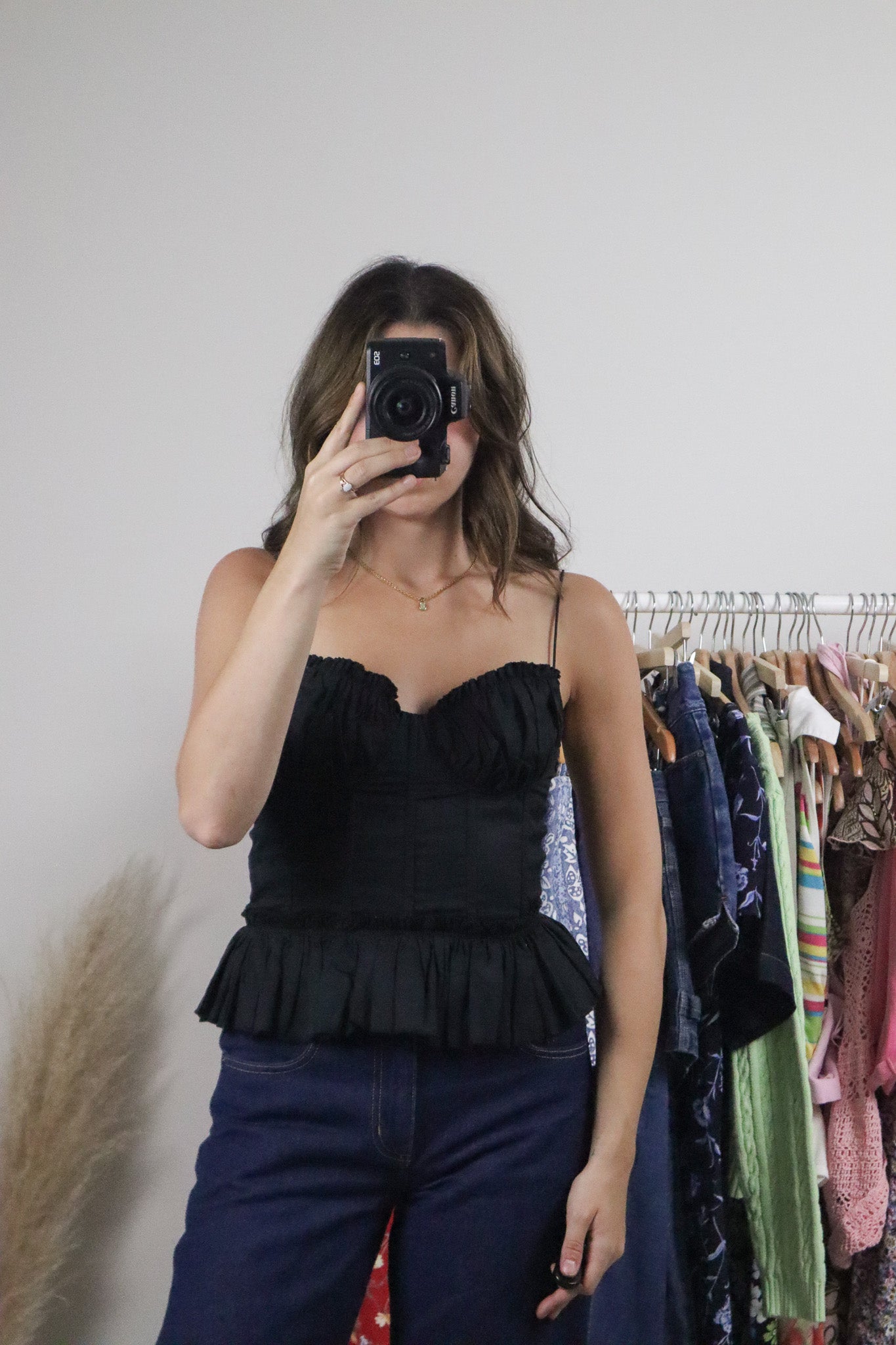 Modern x Linen Blend Corset Top (S)