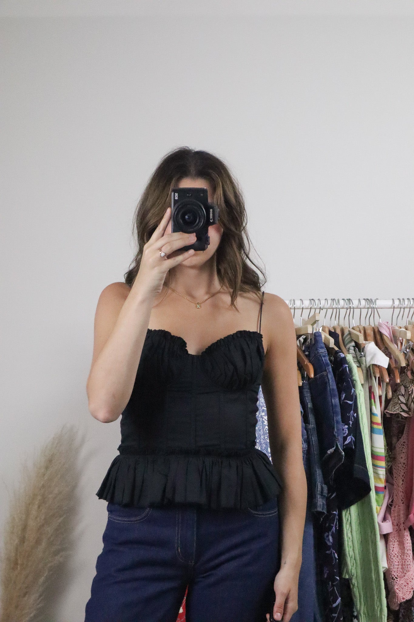 Modern x Linen Blend Corset Top (S)