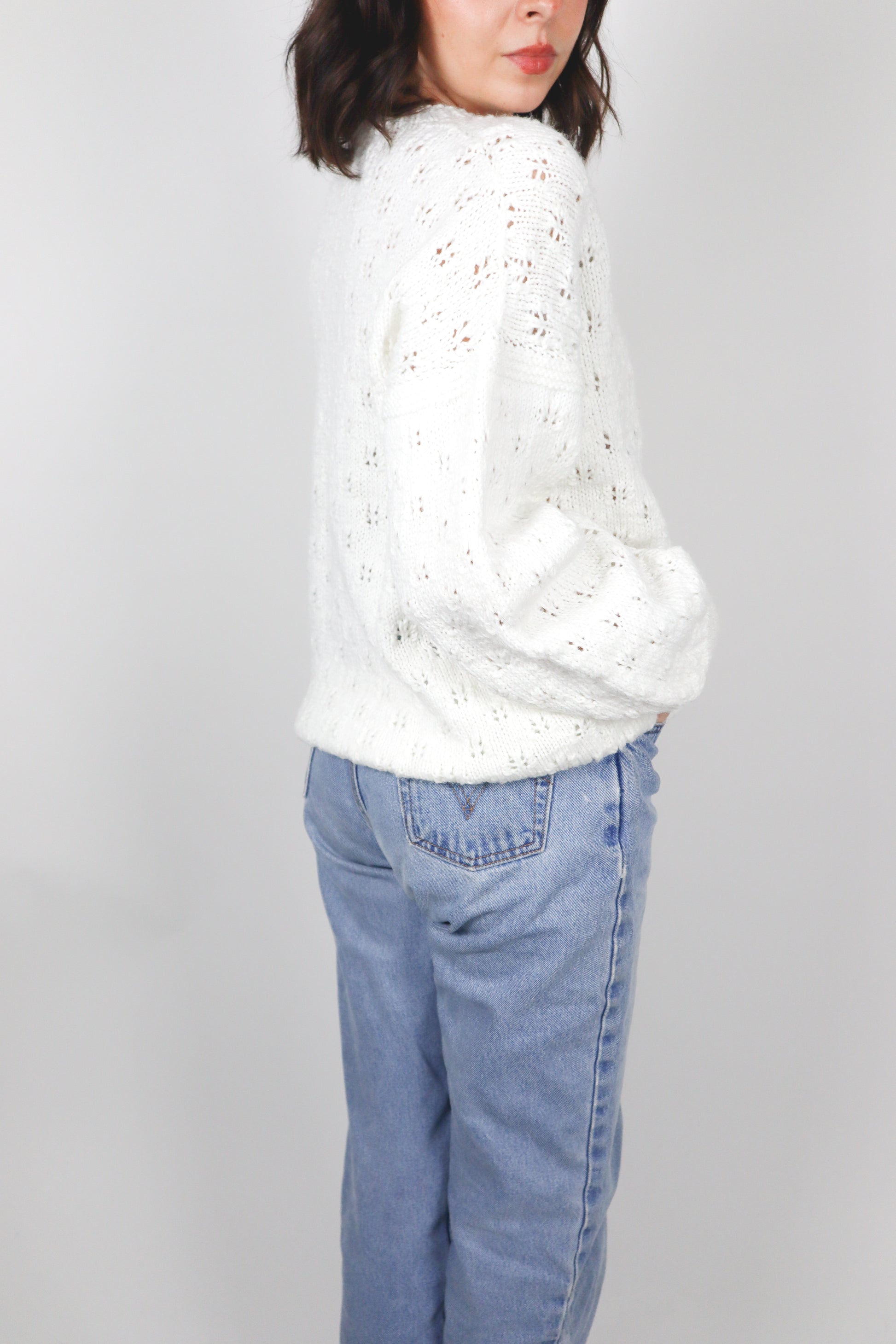 Vintage x Hand Knit Top (S/M)