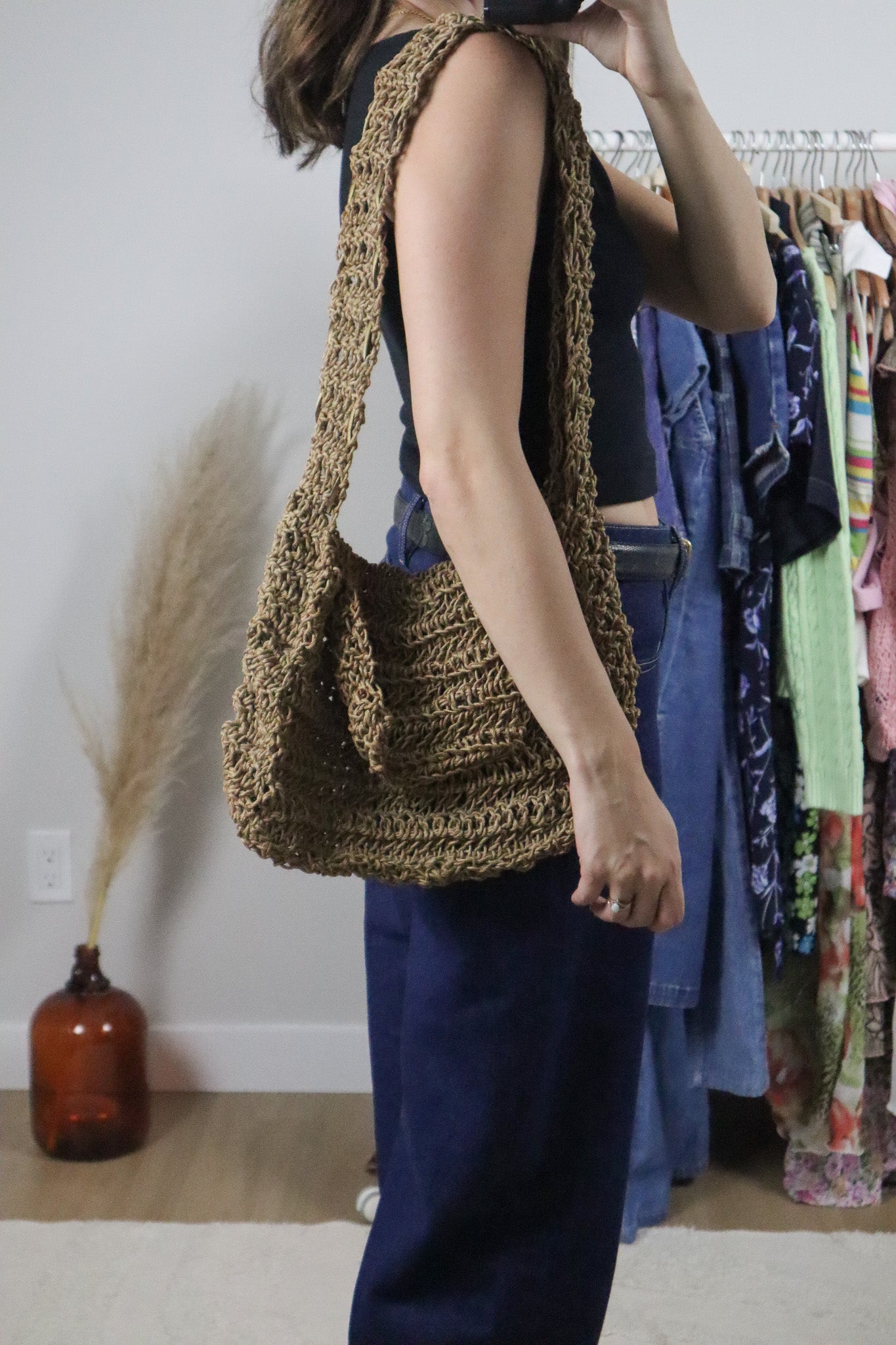 Vintage x Woven Purse