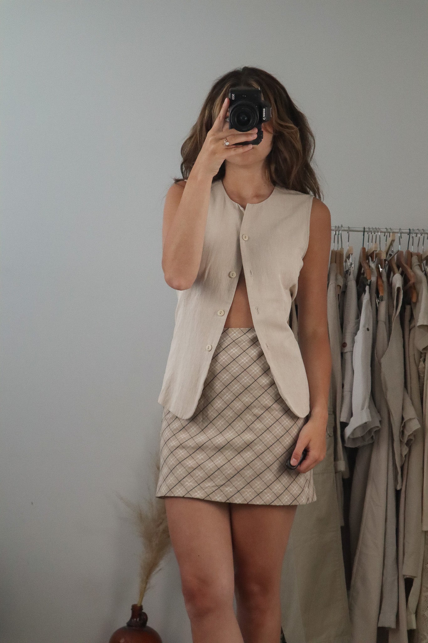 Made in Canada x Vintage x Linen Blend Tank (6/8)