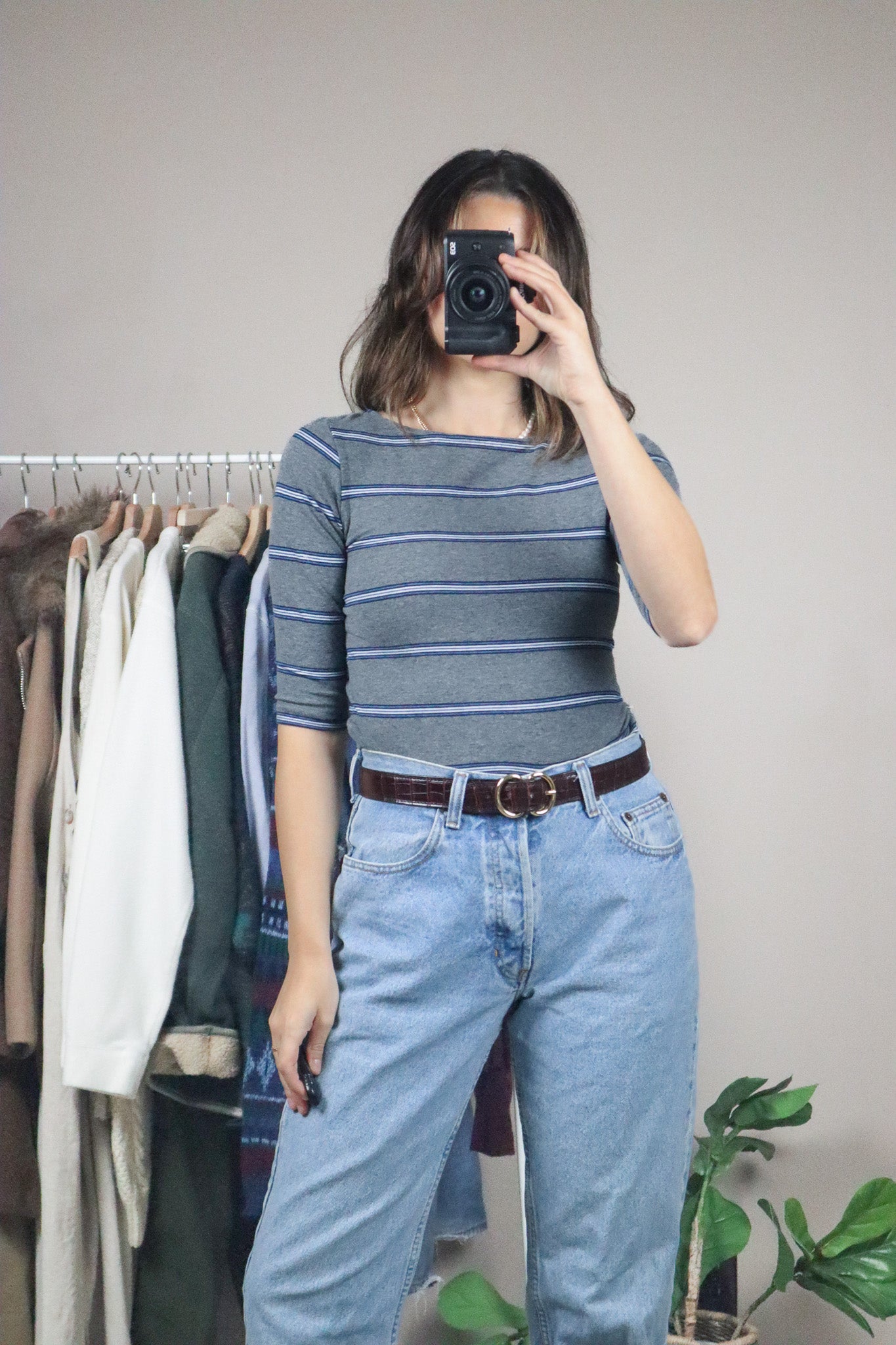 Made in Canada x Vintage x Striped Top (XS/S)