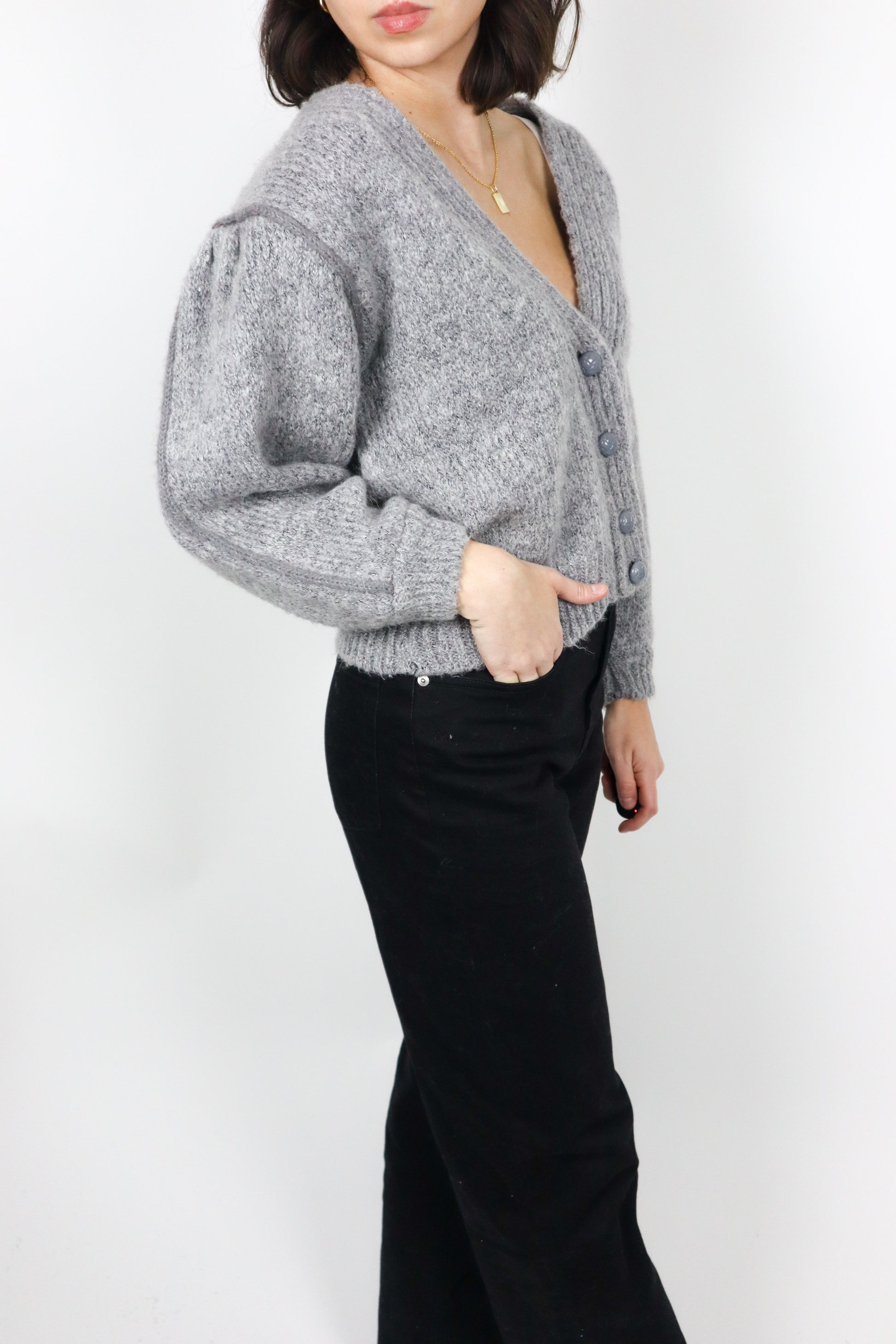Vintage x Wool Blend Cardigan (S)