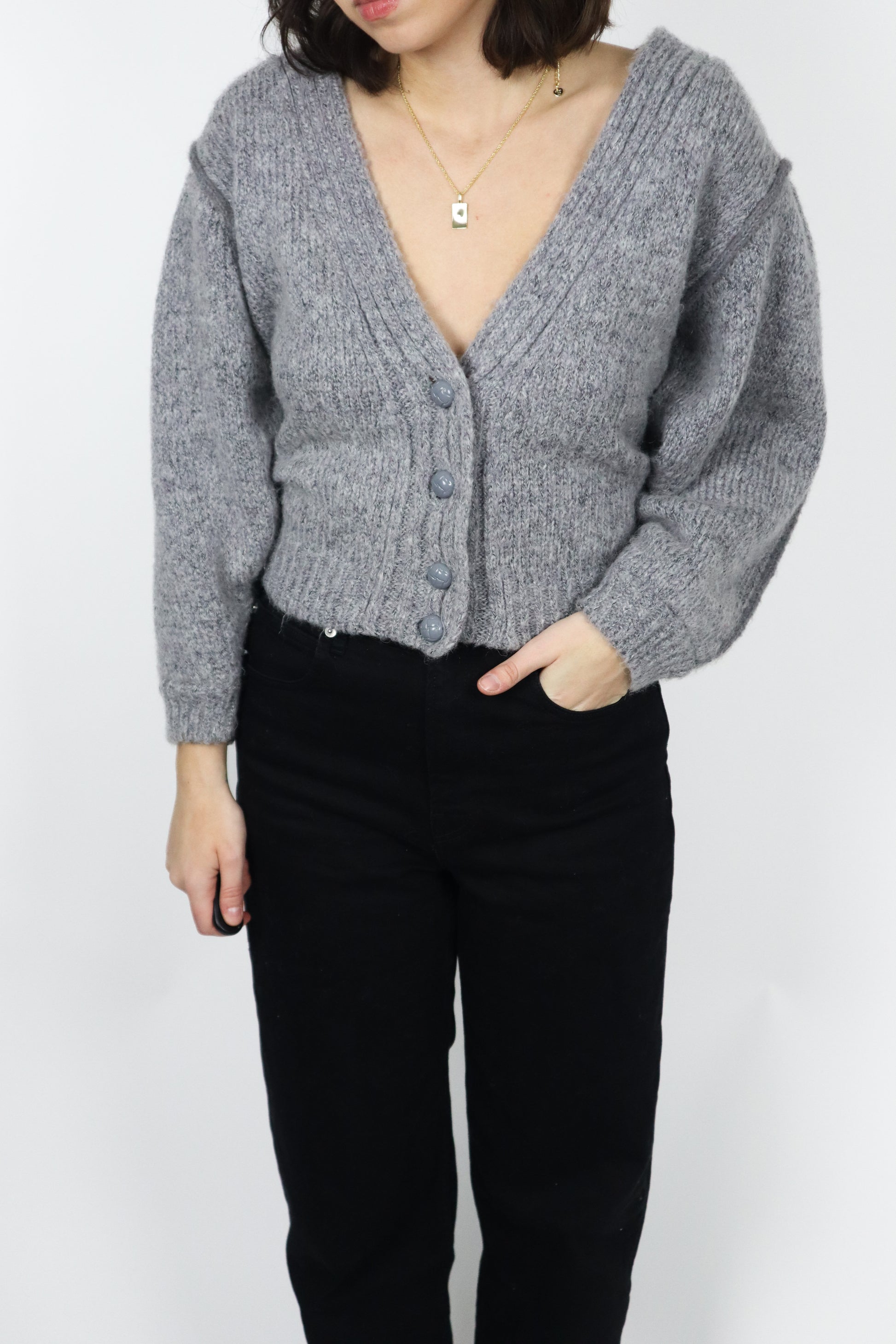 Vintage x Wool Blend Cardigan (S)
