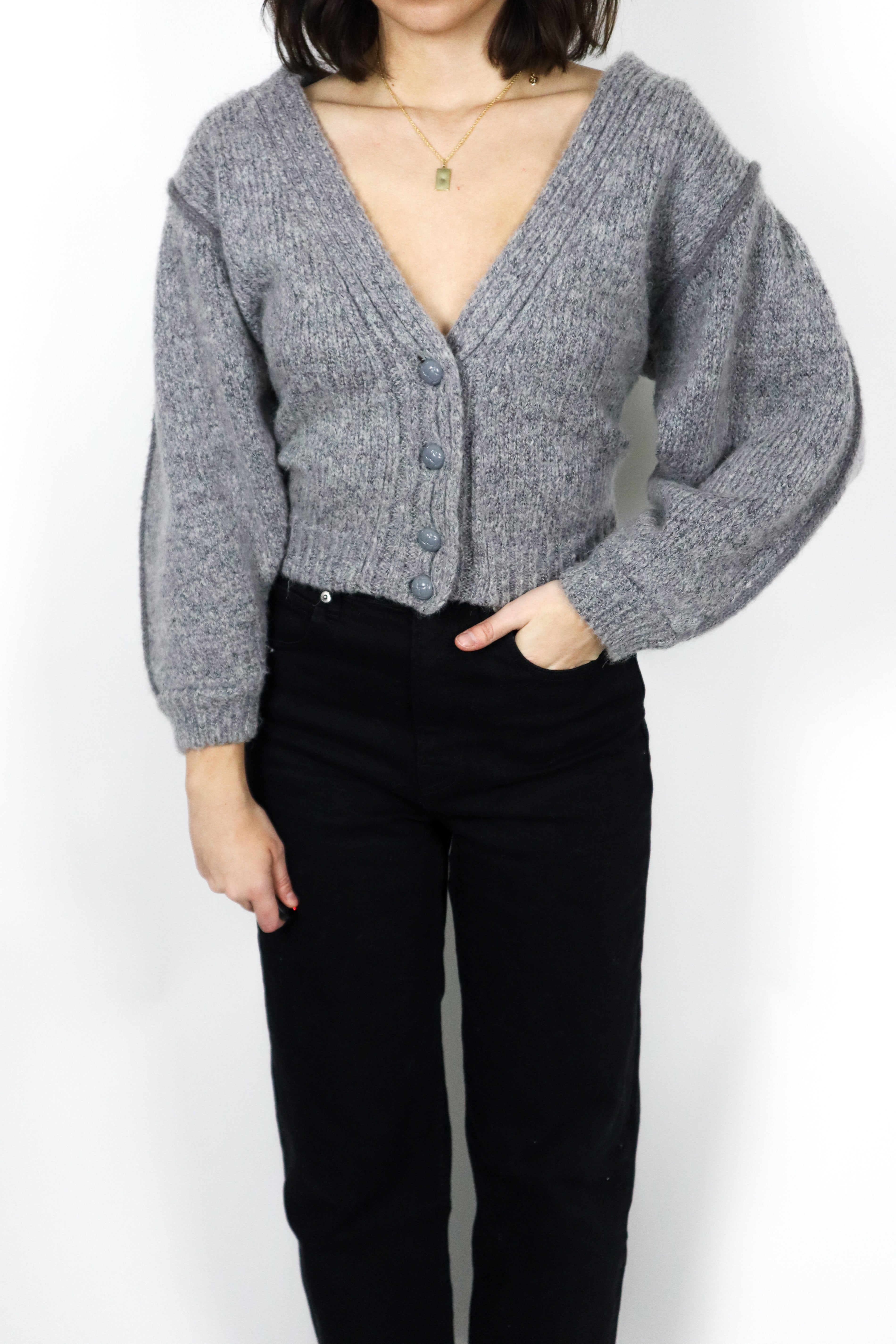 Vintage x Wool Blend Cardigan (S)
