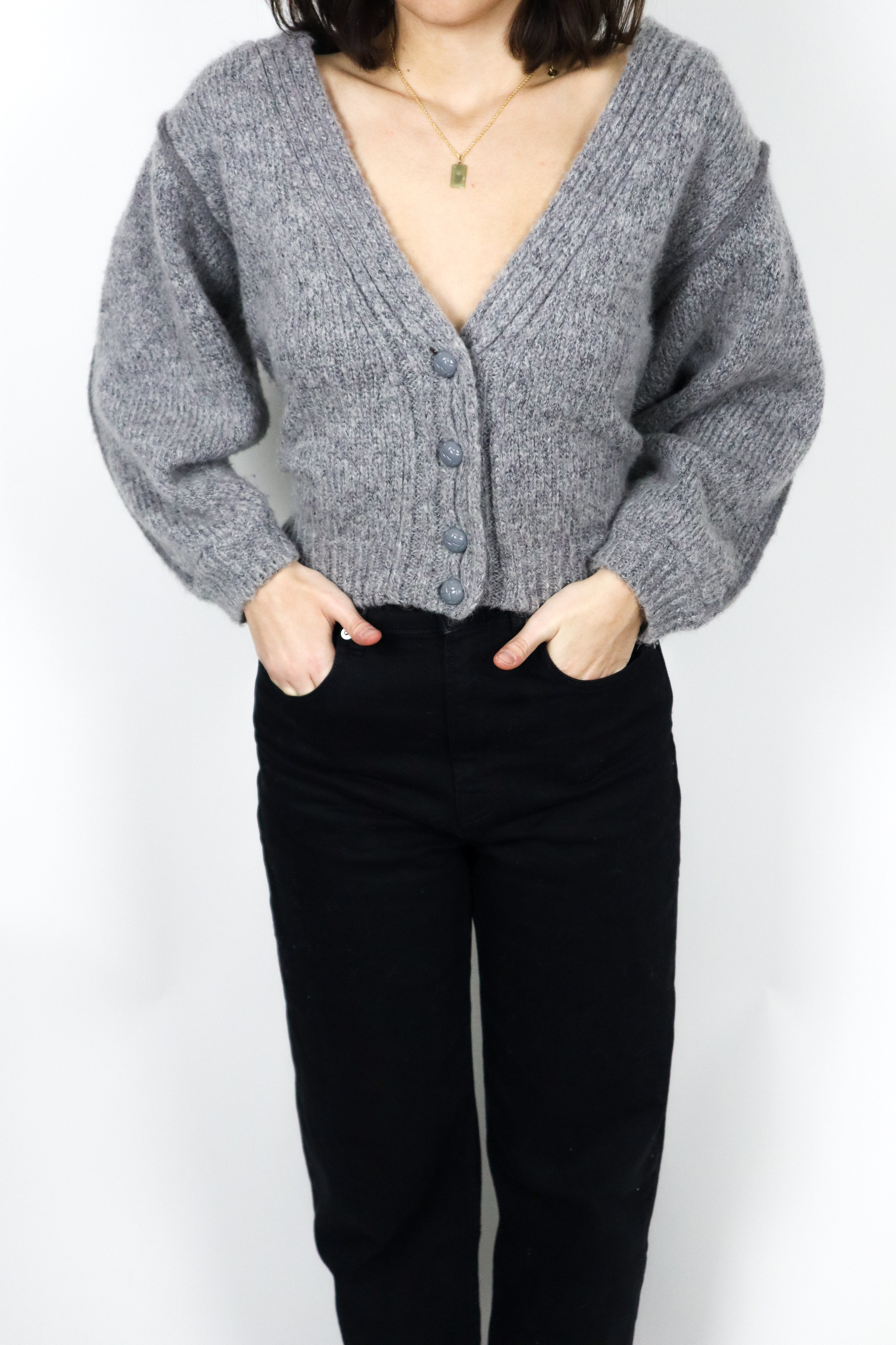 Vintage x Wool Blend Cardigan (S)