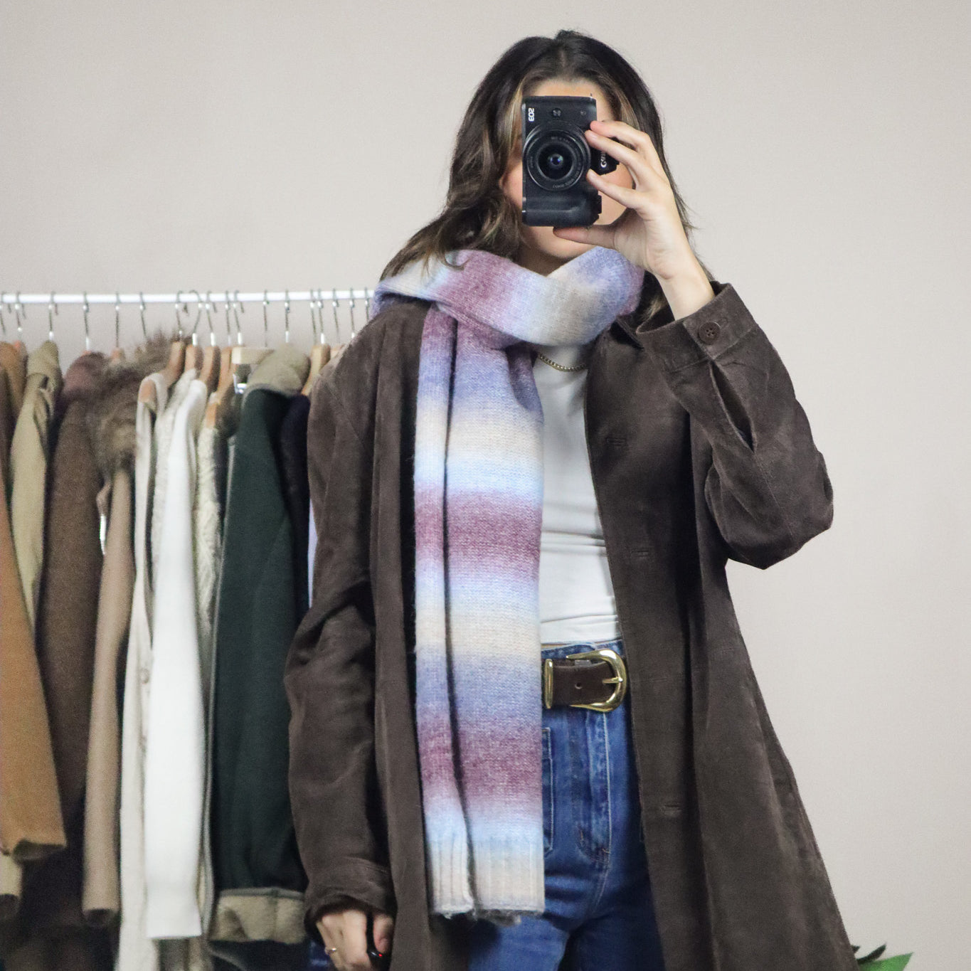 Modern x Multicoloured Wool-Blend Scarf