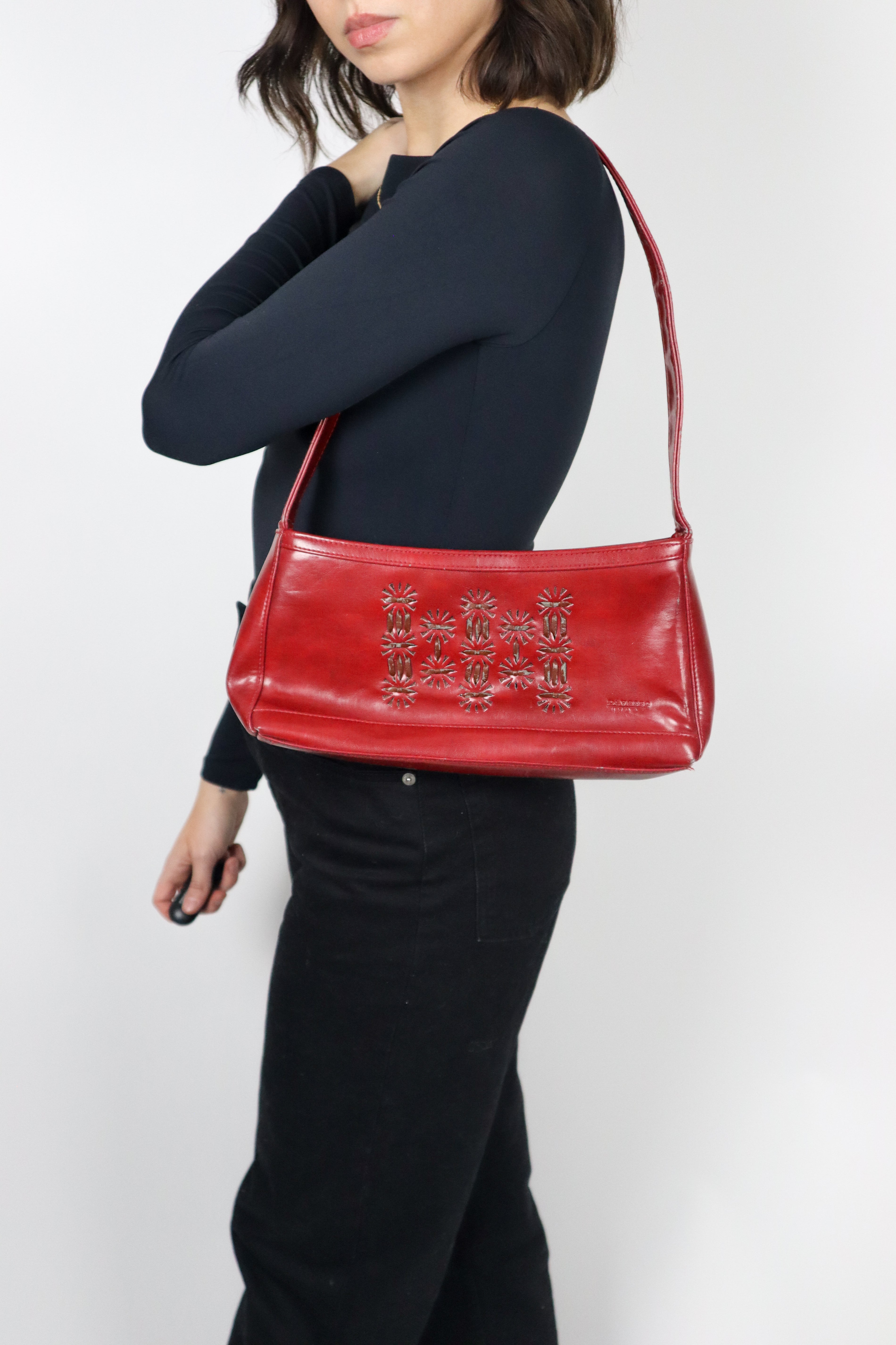 Vintage x Faux Leather Purse