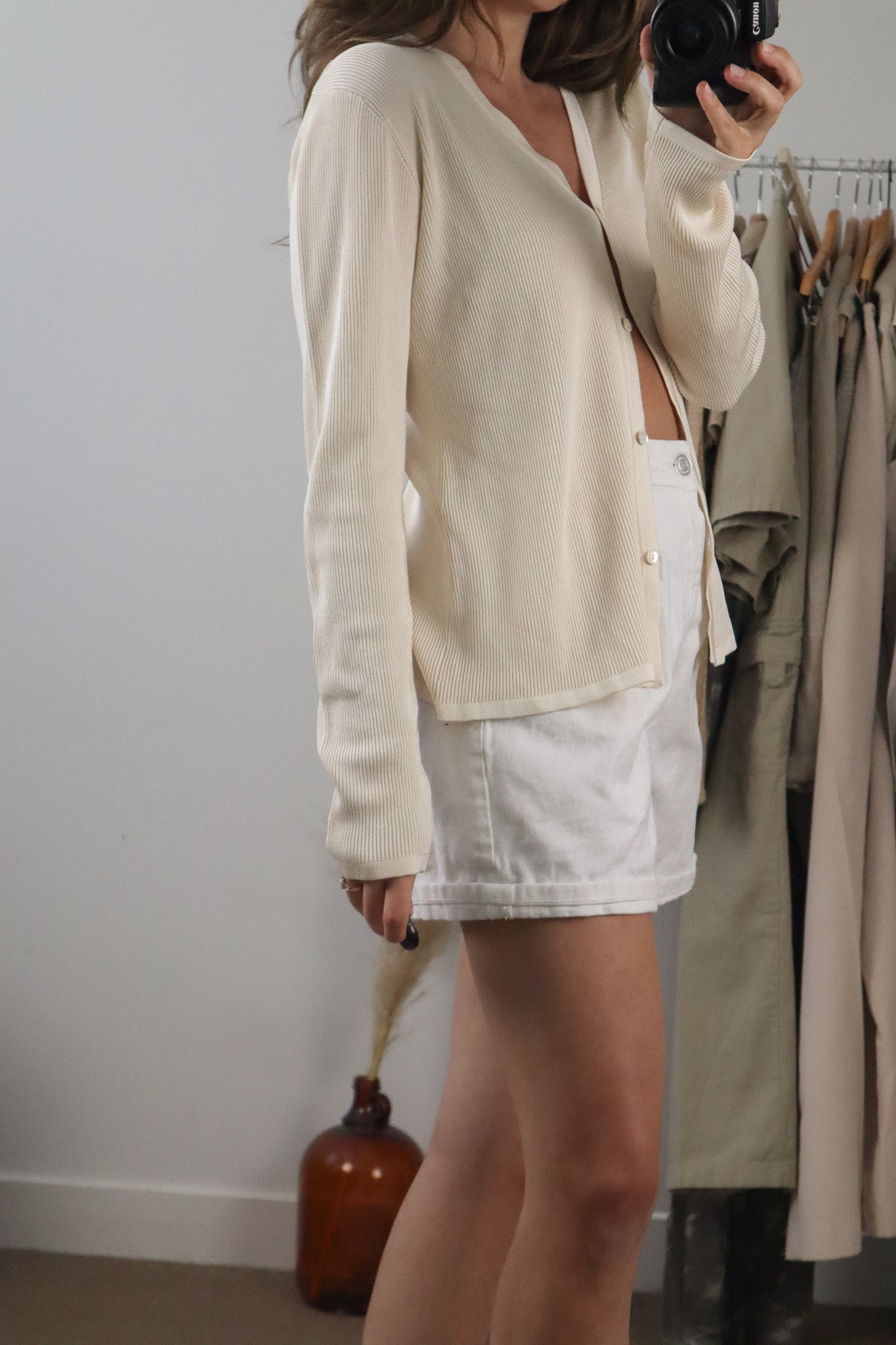 Vintage x Silk Cardigan (M)