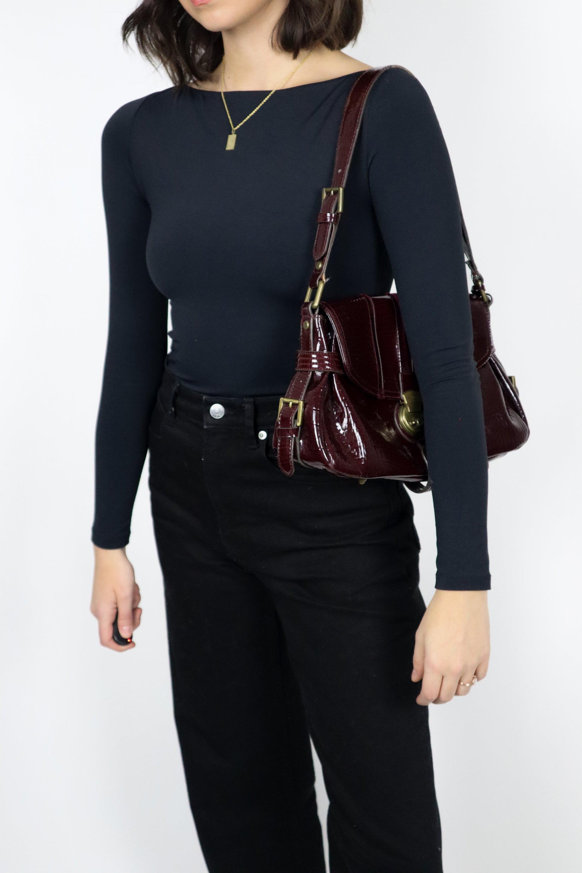 Vintage x Faux Leather Purse