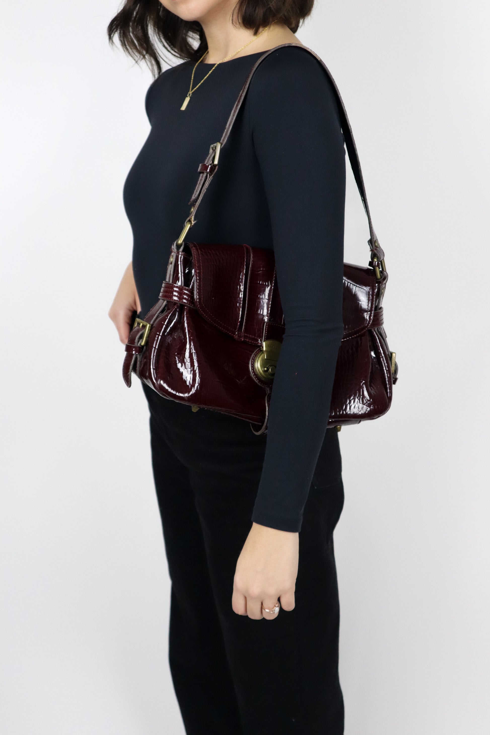 Vintage x Faux Leather Purse