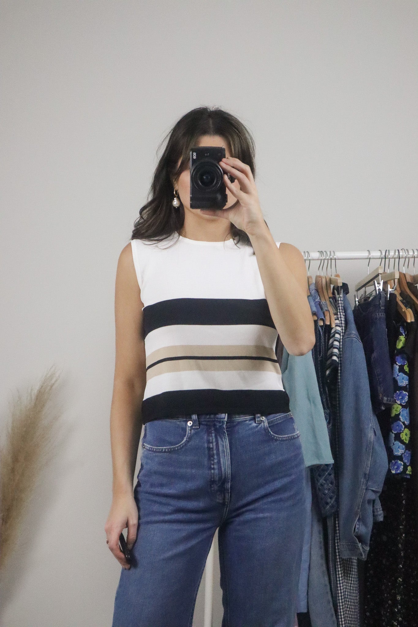 Vintage x Striped Tank (S/M)