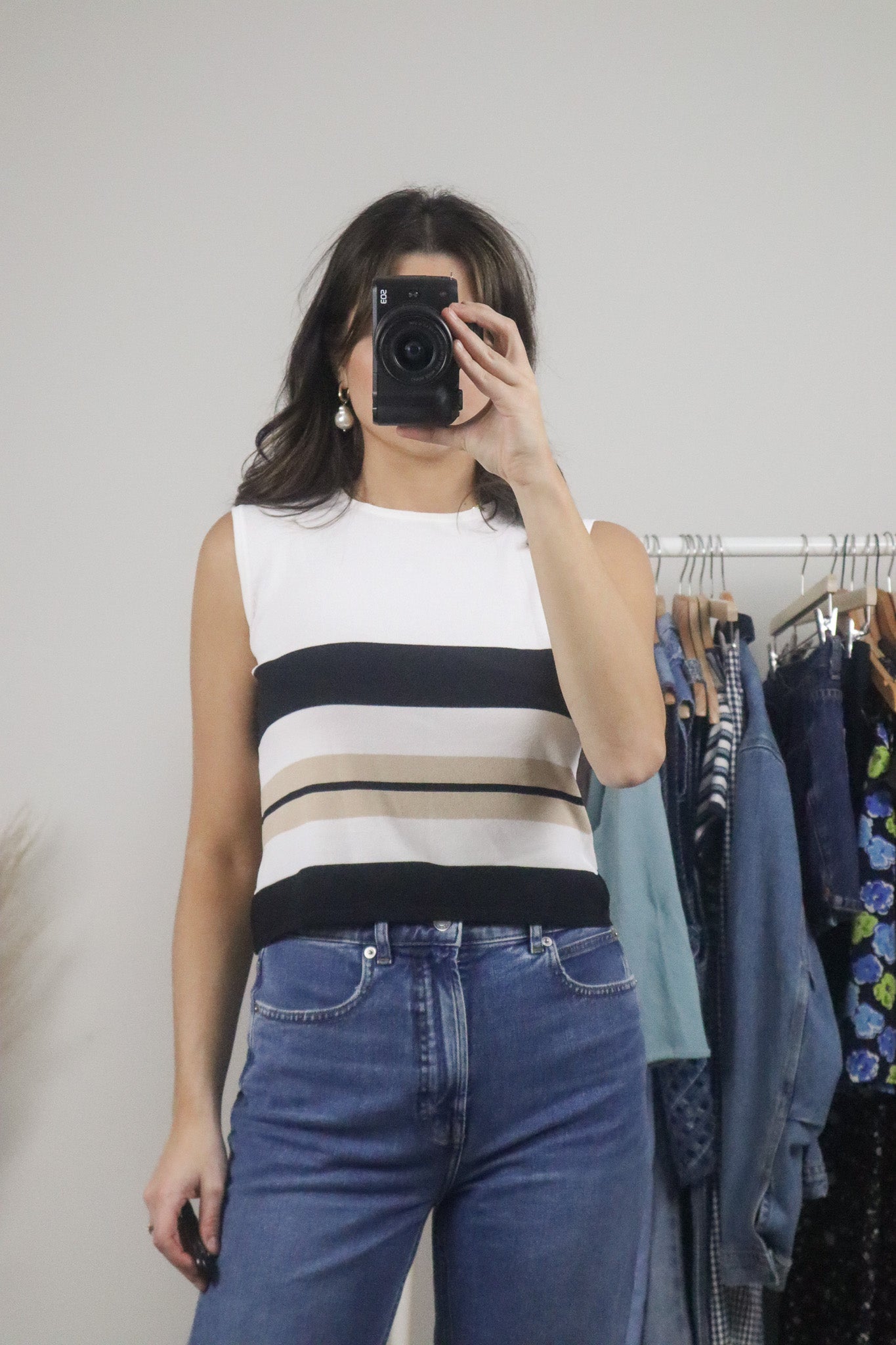 Vintage x Striped Tank (S/M)