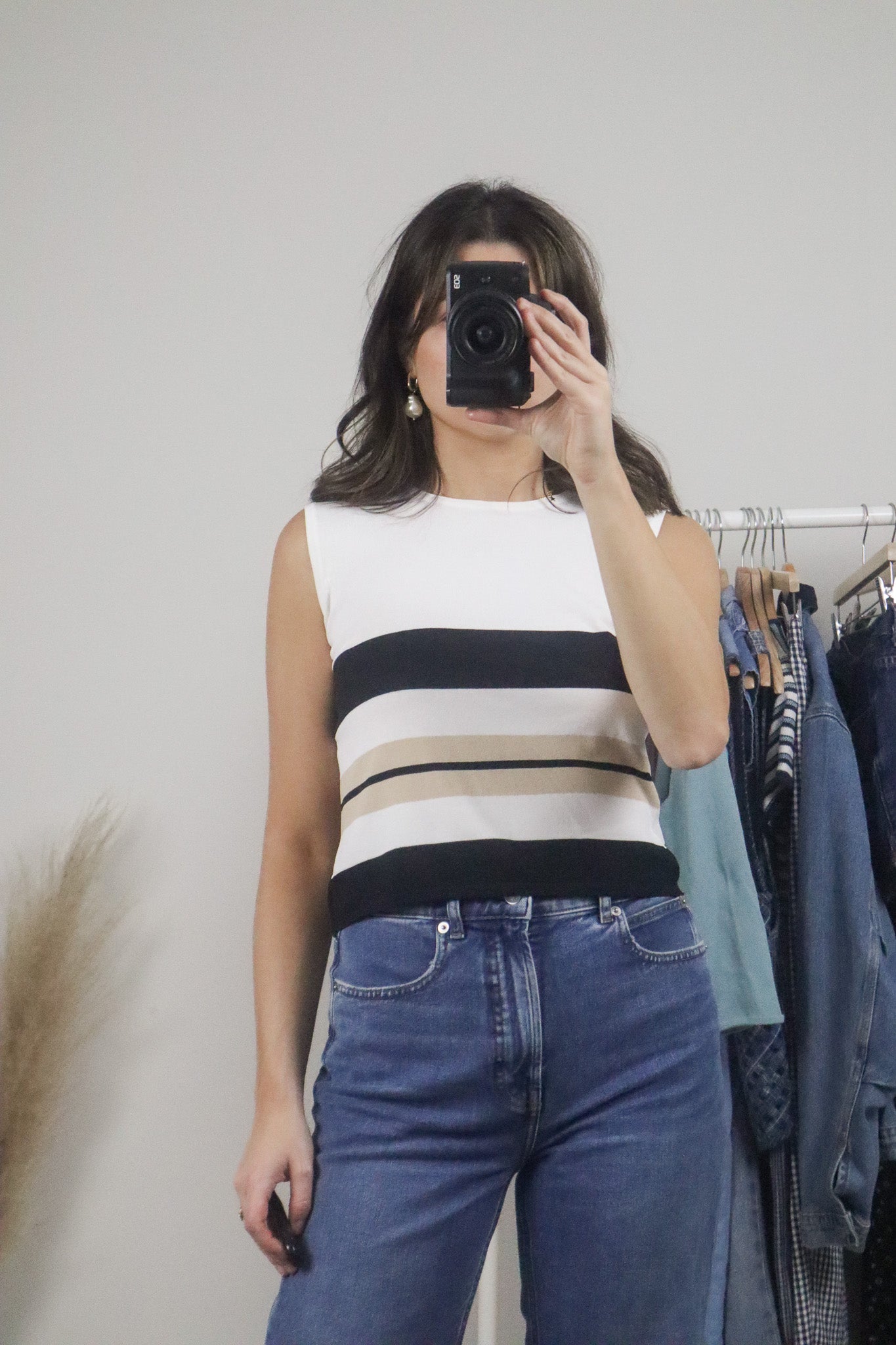 Vintage x Striped Tank (S/M)