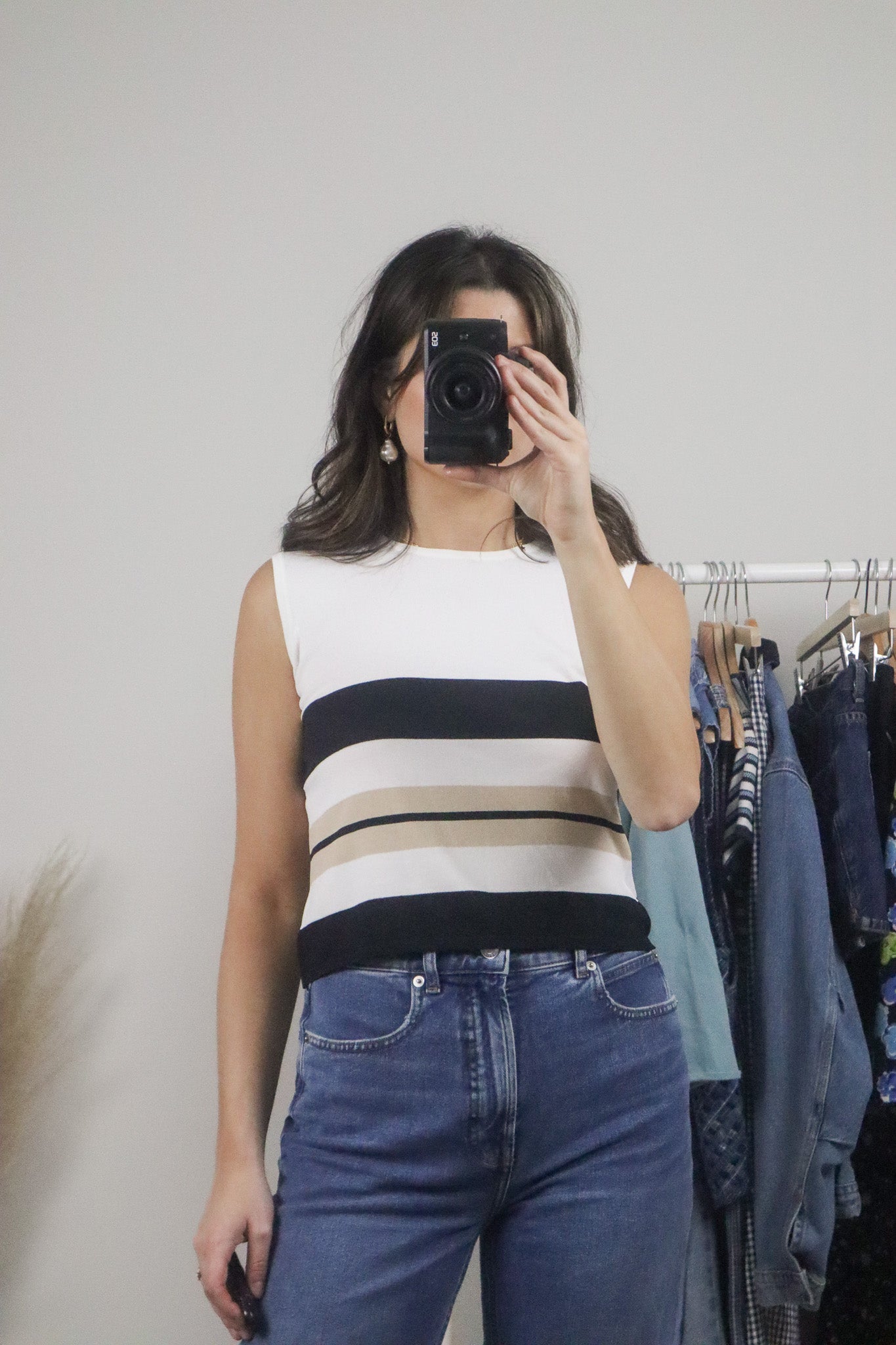 Vintage x Striped Tank (S/M)