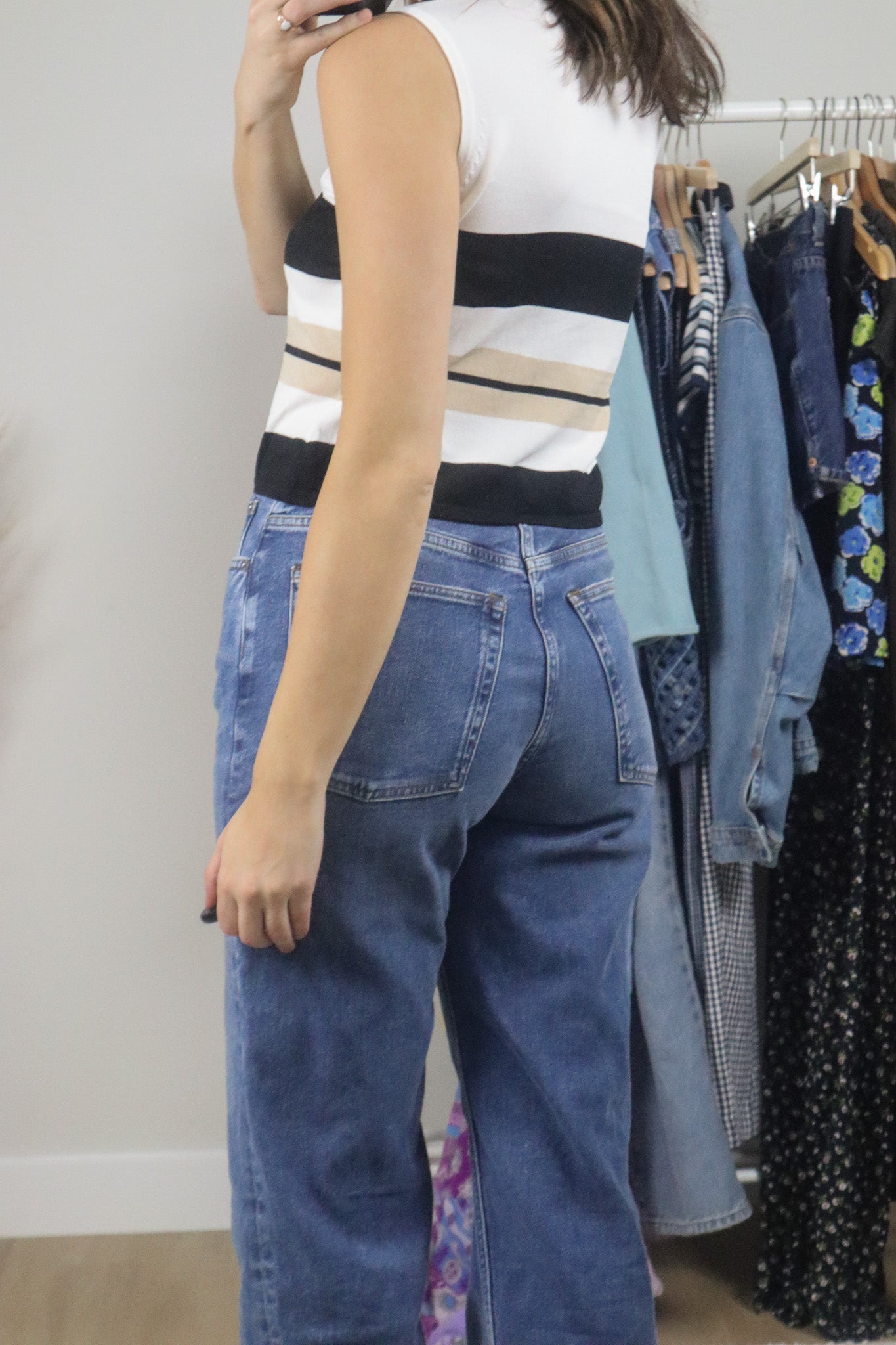 Vintage x Striped Tank (S/M)