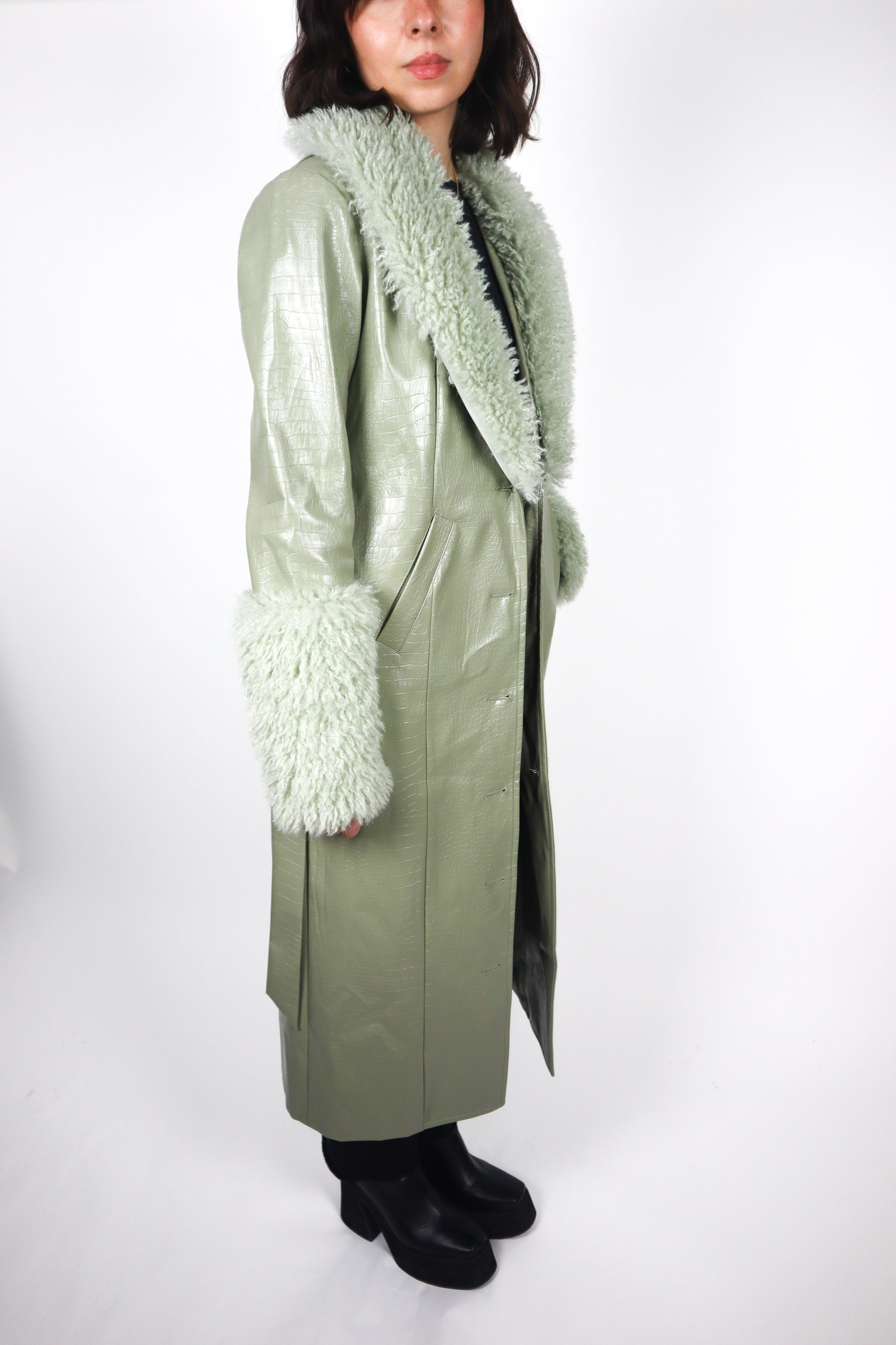 Modern x Faux Leather Penny Lane Jacket (XS)