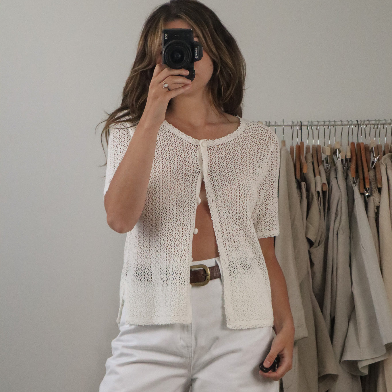 Vintage x Crochet Top (S)