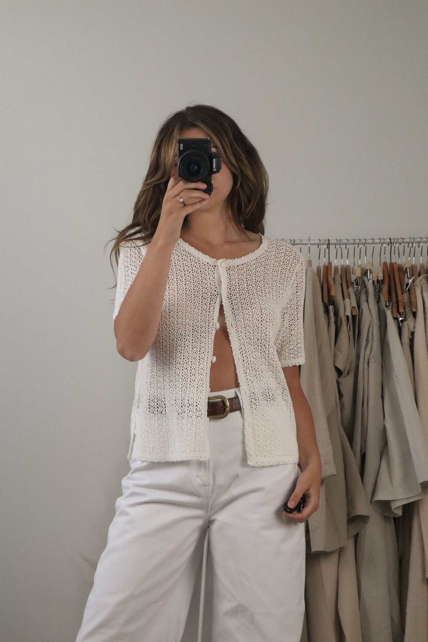 Vintage x Crochet Top (S)