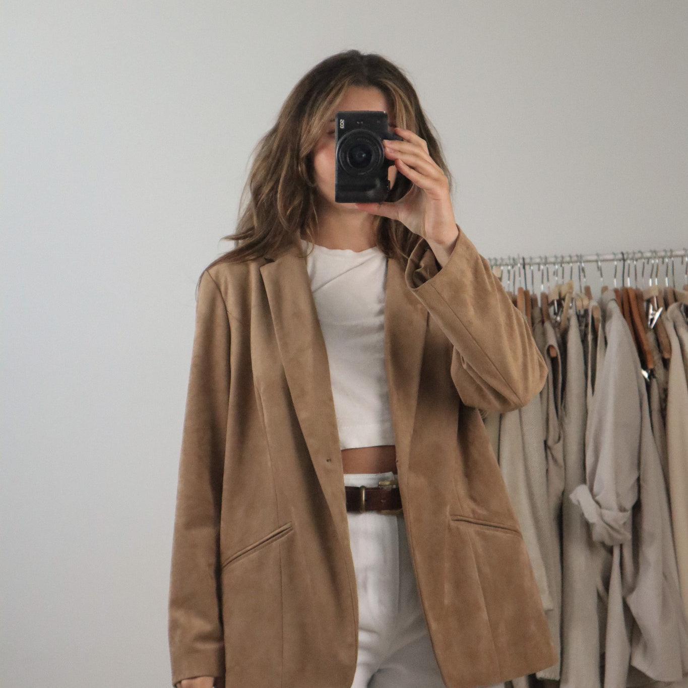 Vintage x Suede Like Blazer (M)