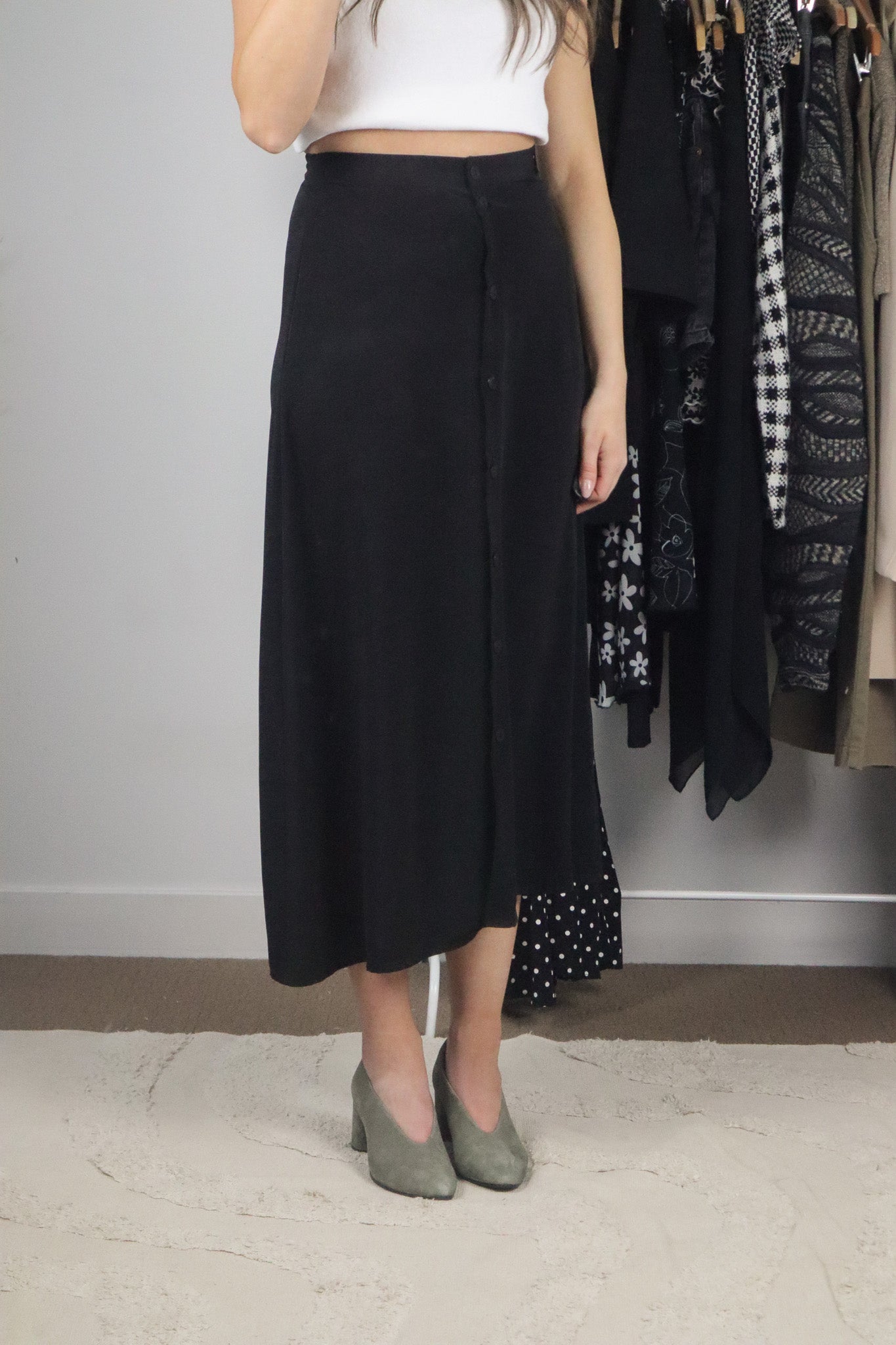 Made in Canada x Vintage x Button Down Skirt (2/4)