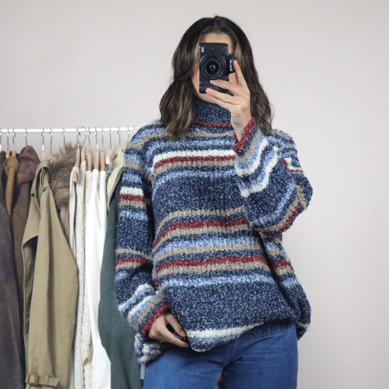 Made in Canada x Vintage x Deadstock Striped Knit (XL/XXL)