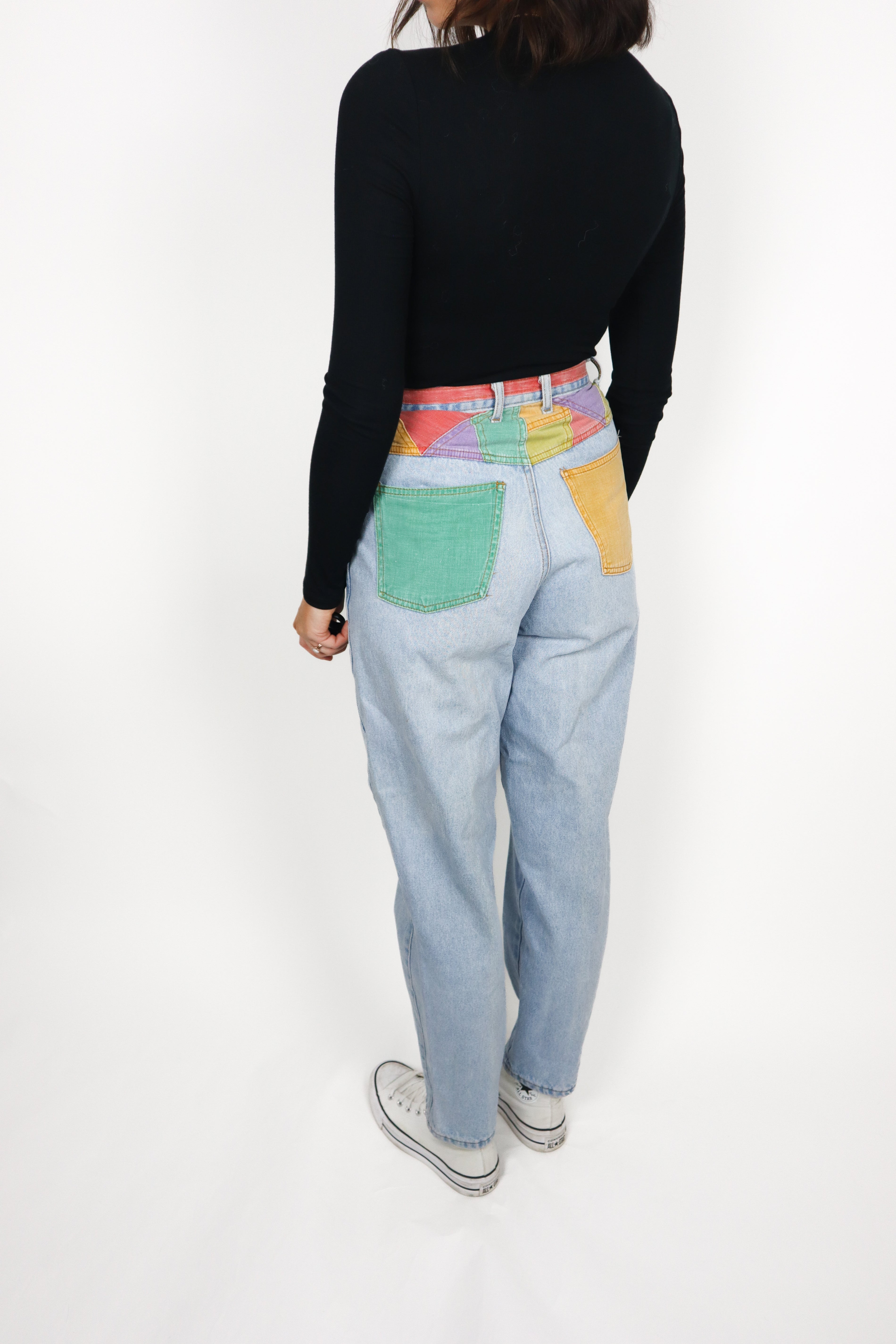 Made in Canada x Vintage x Colour Blocking Jeans (XS)