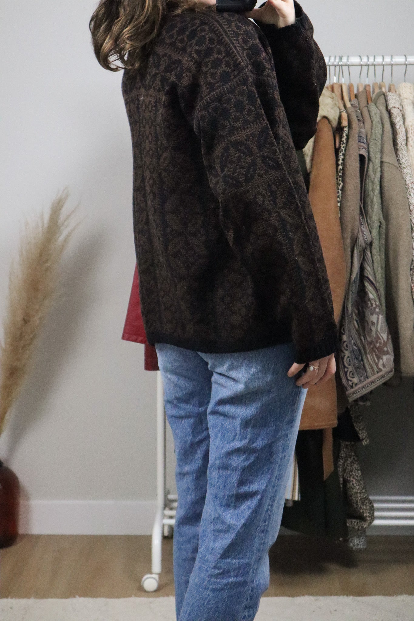 Made in Norway x Vintage x Wool Partnered Cardigan (L)