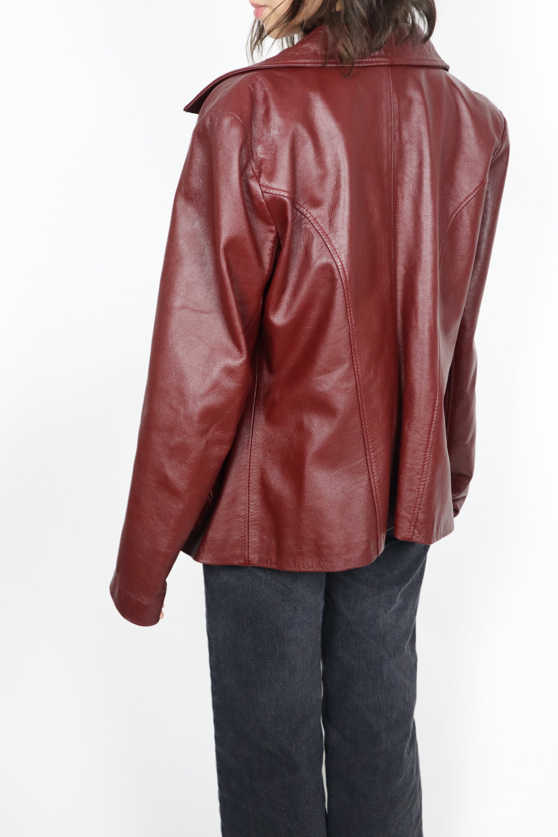 Vintage x Leather Jacket (M/L)