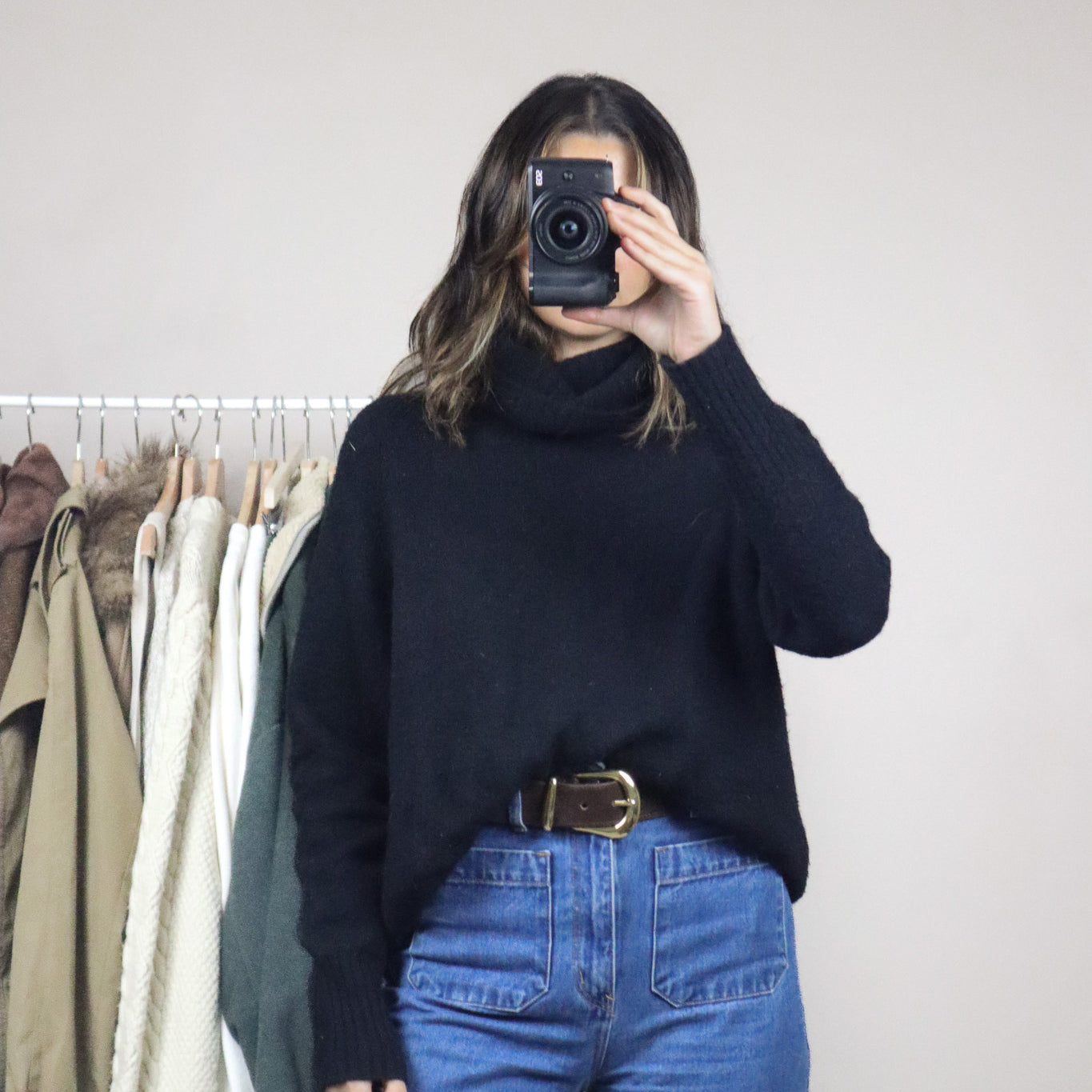 Babaton x Wool Blend Turtleneck (M)