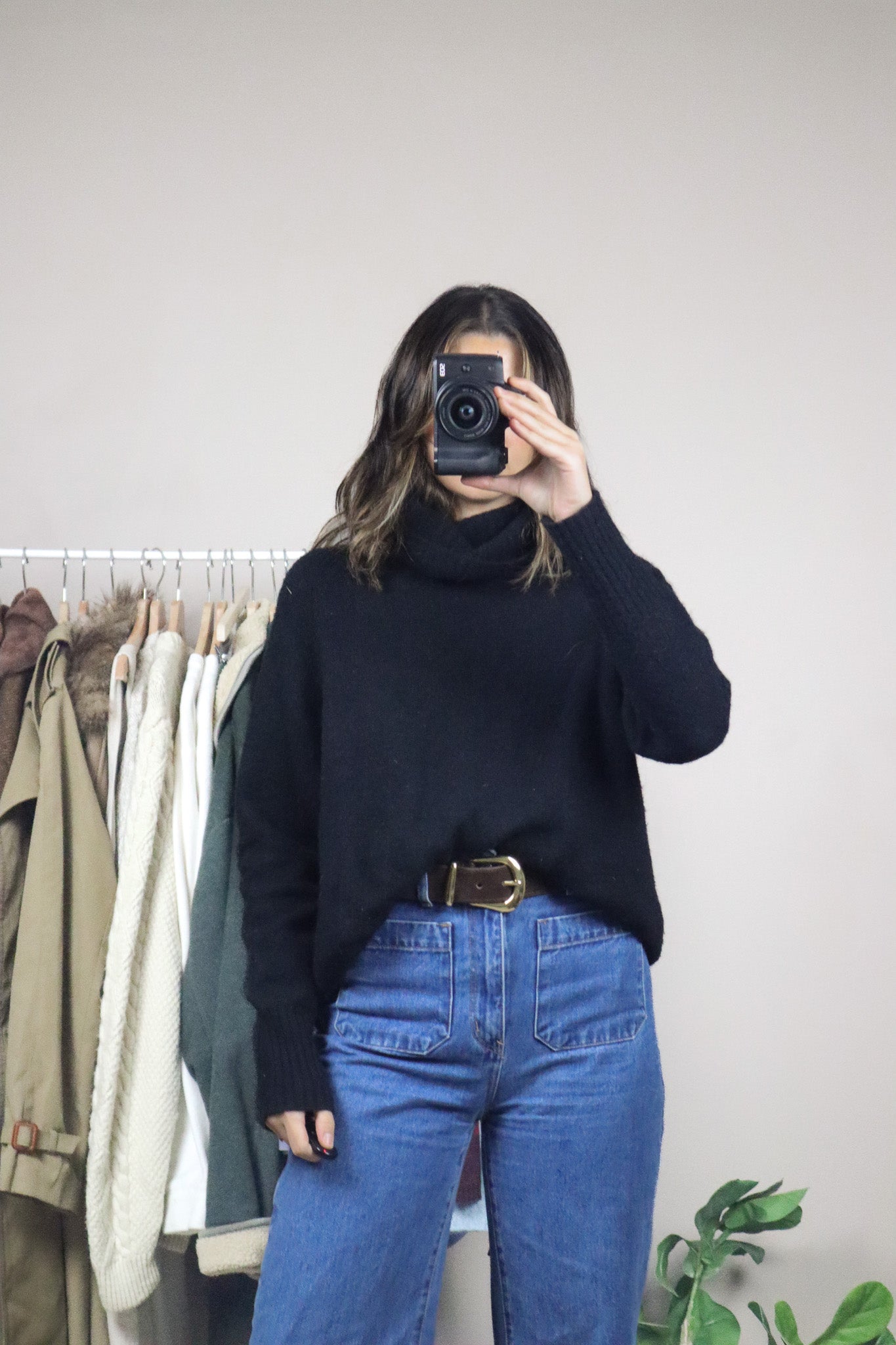 Babaton x Wool Blend Turtleneck (M)