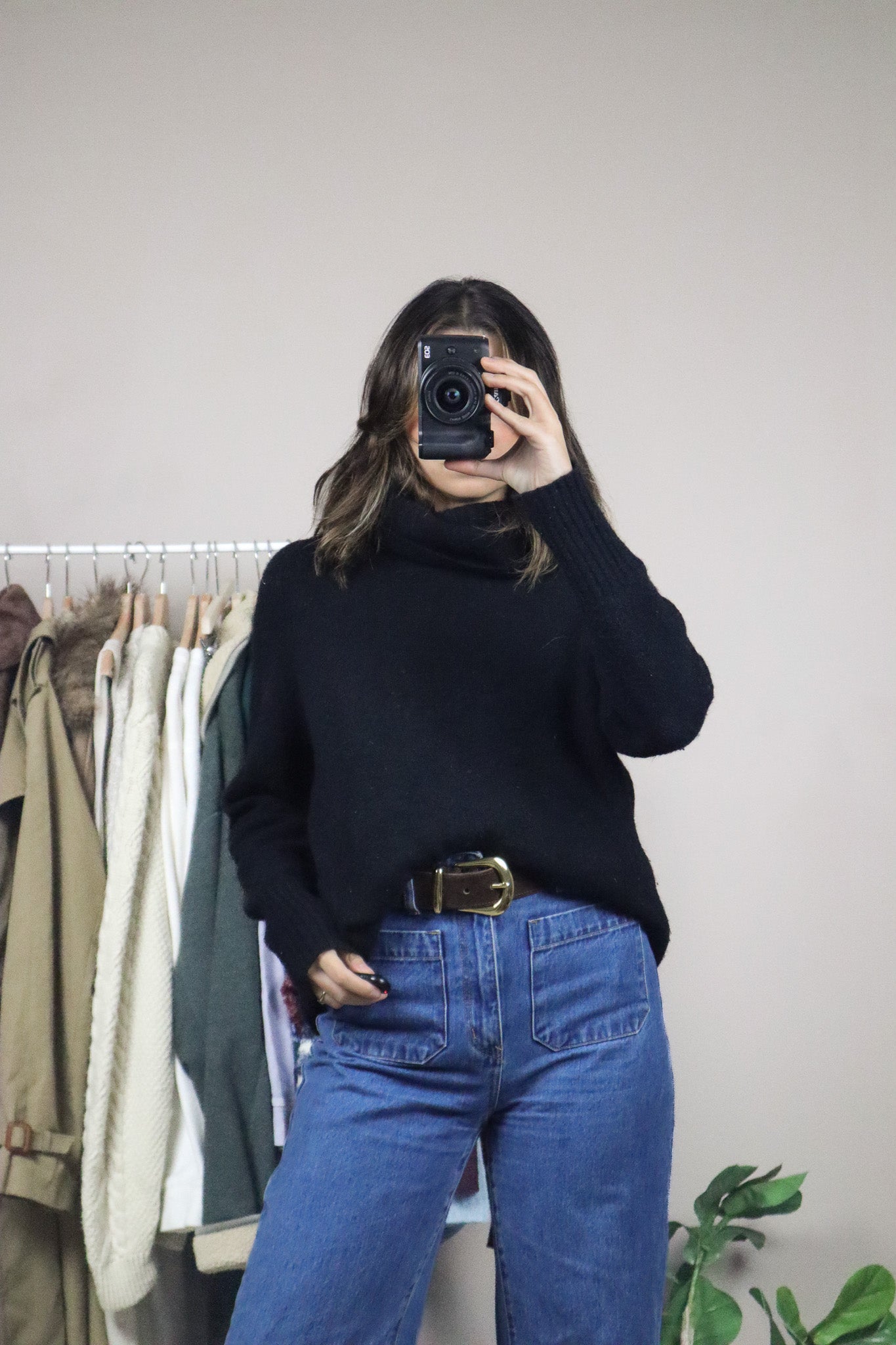 Babaton x Wool Blend Turtleneck (M)