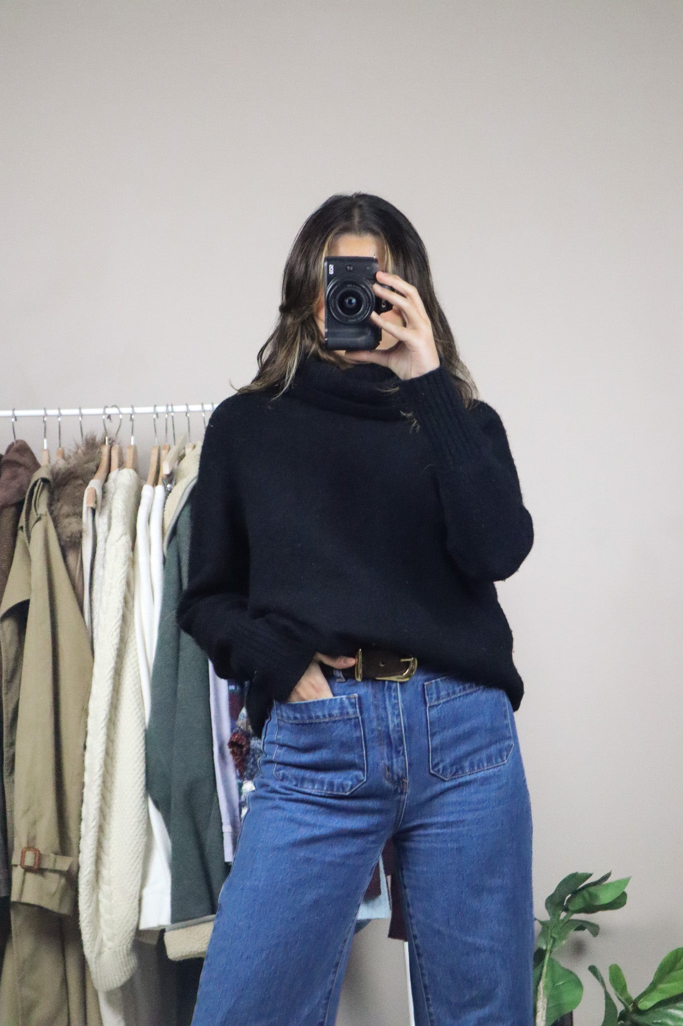 Babaton x Wool Blend Turtleneck (M)