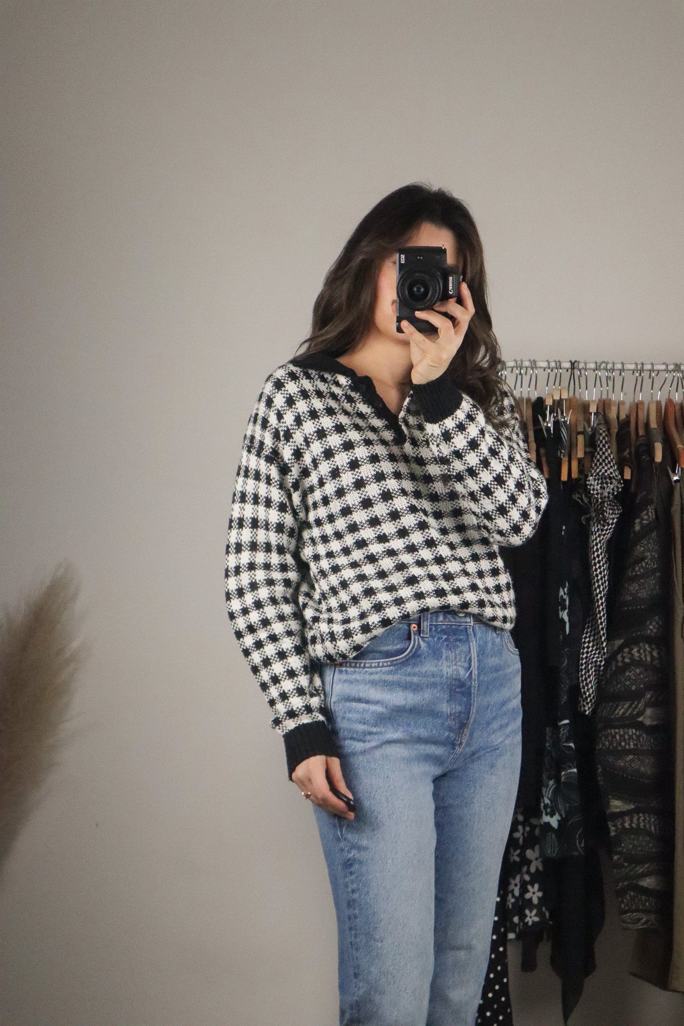 Vintage x Gingham Sweater (S)