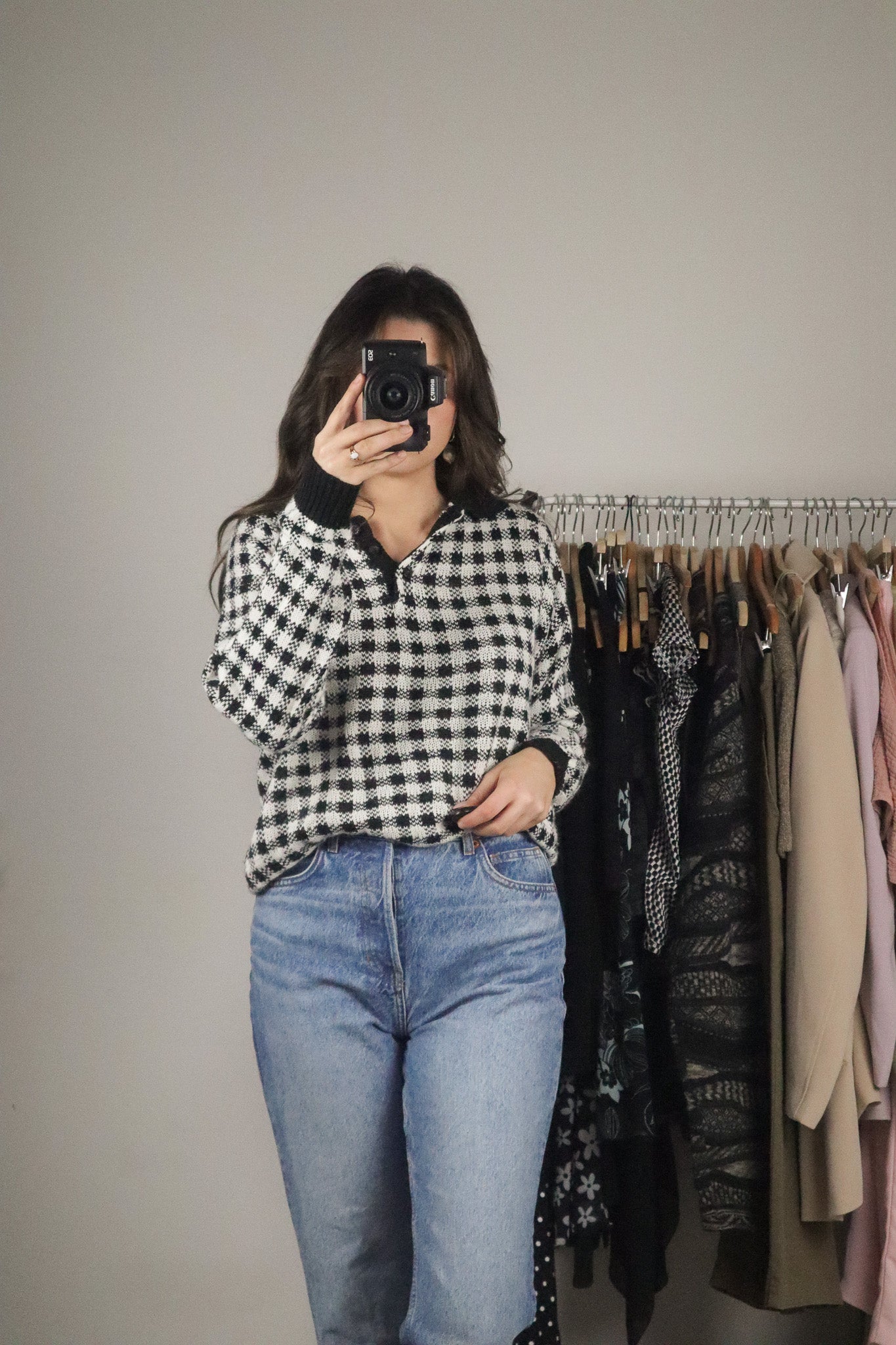 Vintage x Gingham Sweater (S)