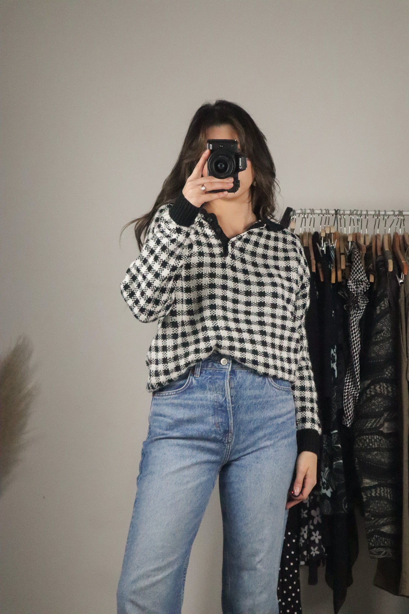 Vintage x Gingham Sweater (S)