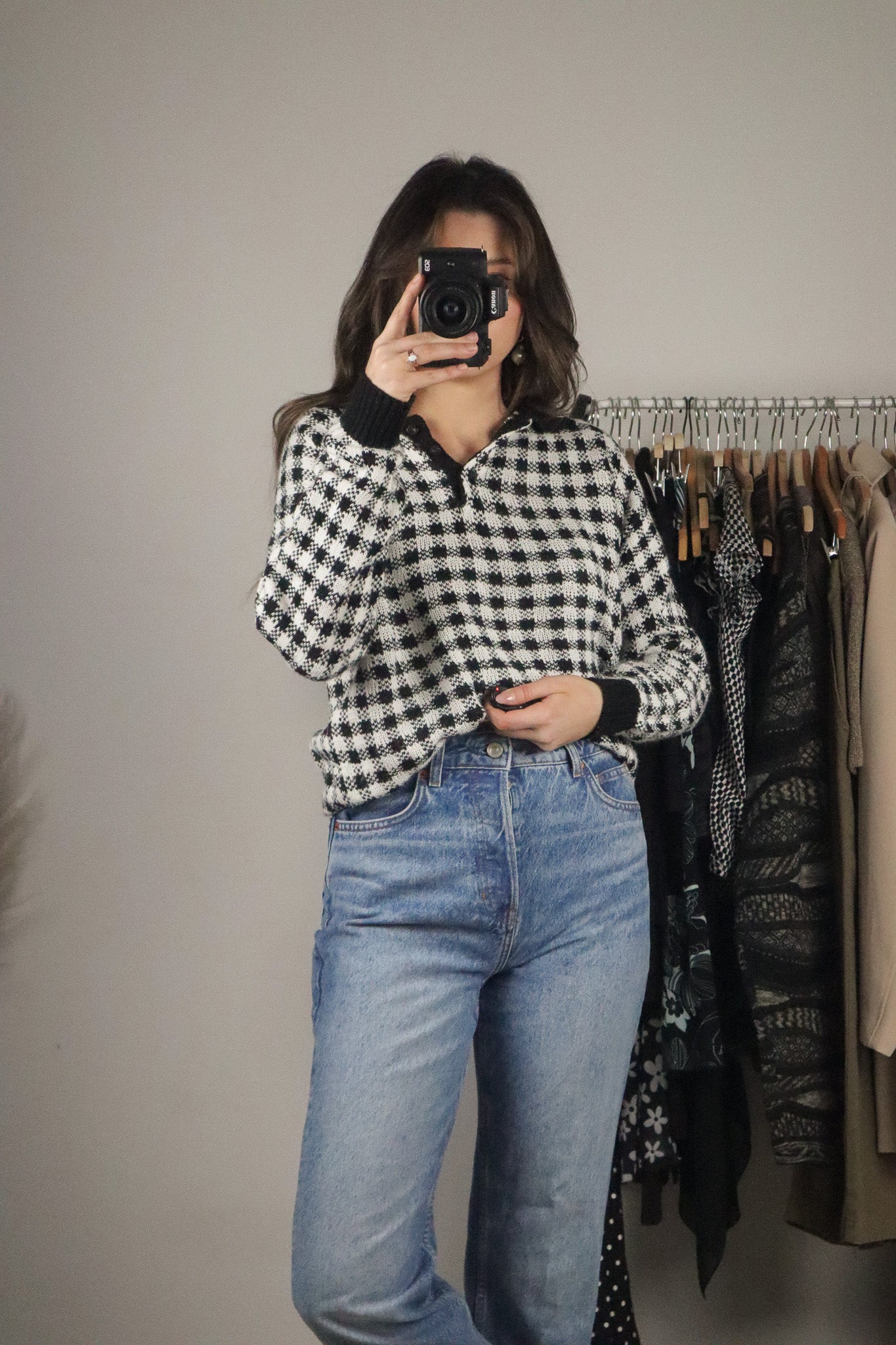 Vintage x Gingham Sweater (S)