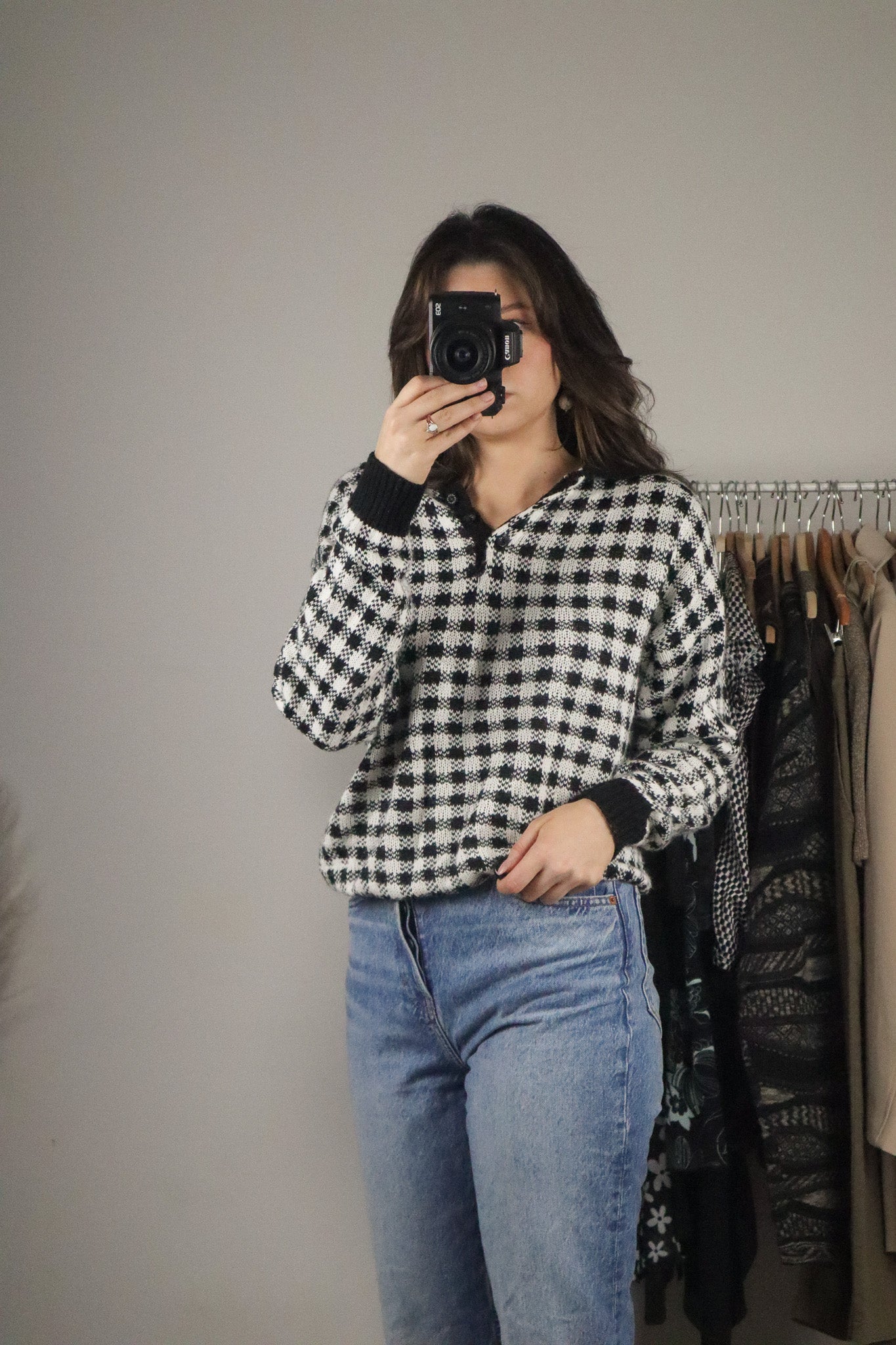 Vintage x Gingham Sweater (S)