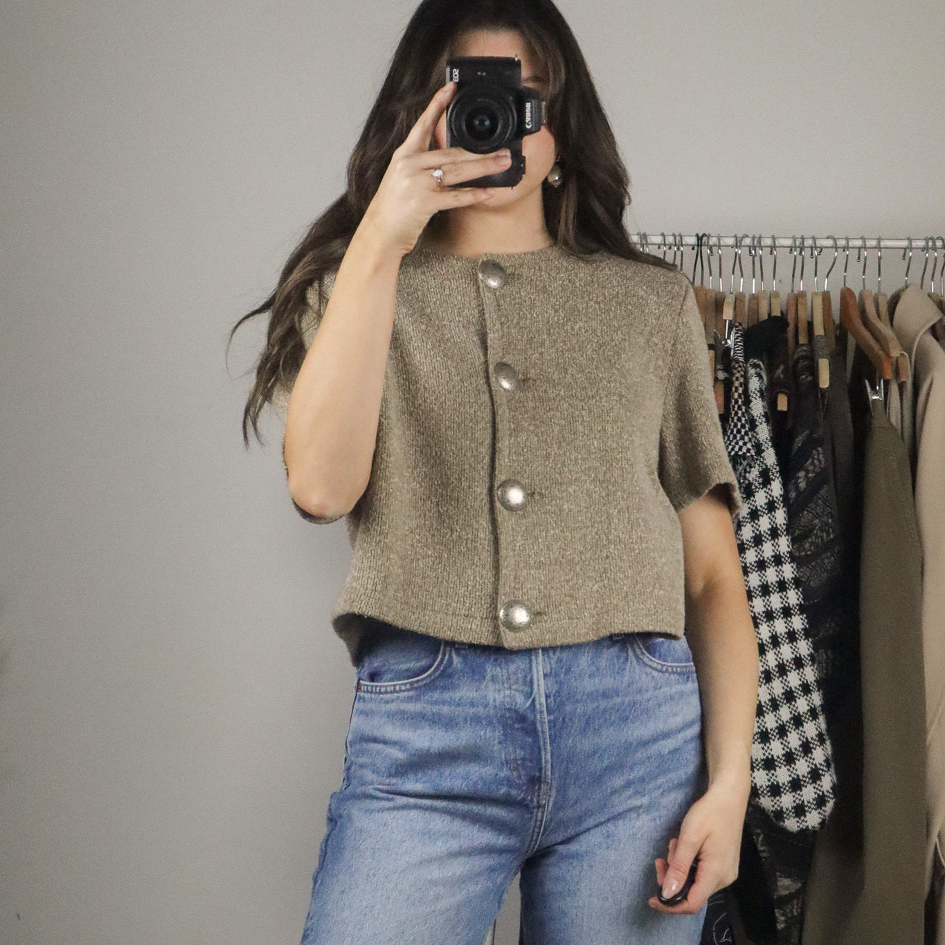 Made in Canada x Vintage x Cropped Knit (M)