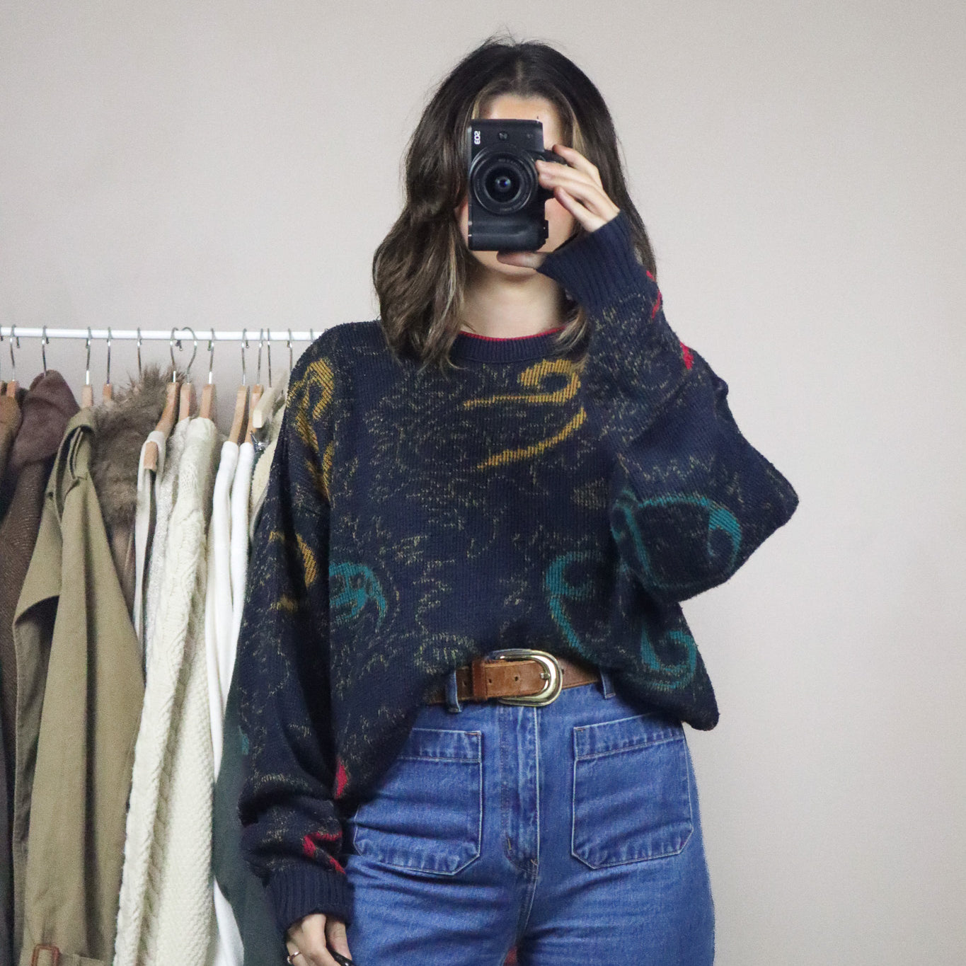 Made in Canada x Vintage x Paisly Knit (L)