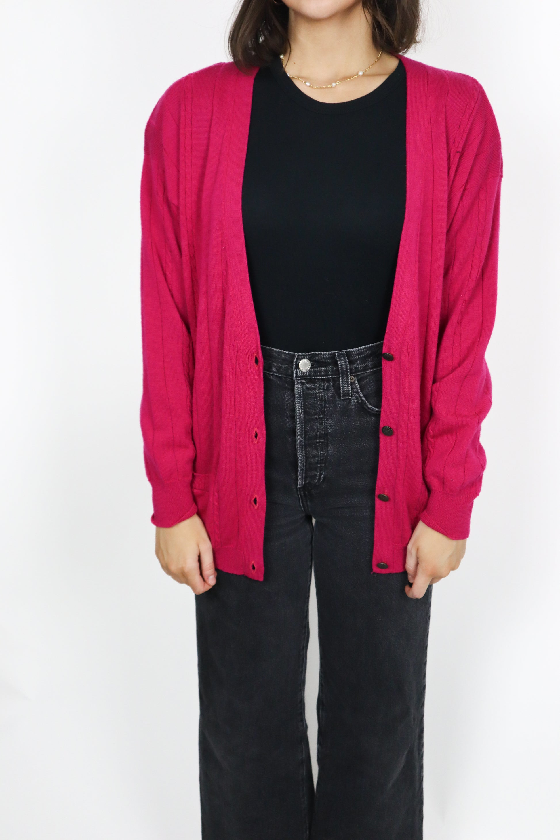 Vintage x Merino Wool Cardigan (S/M)