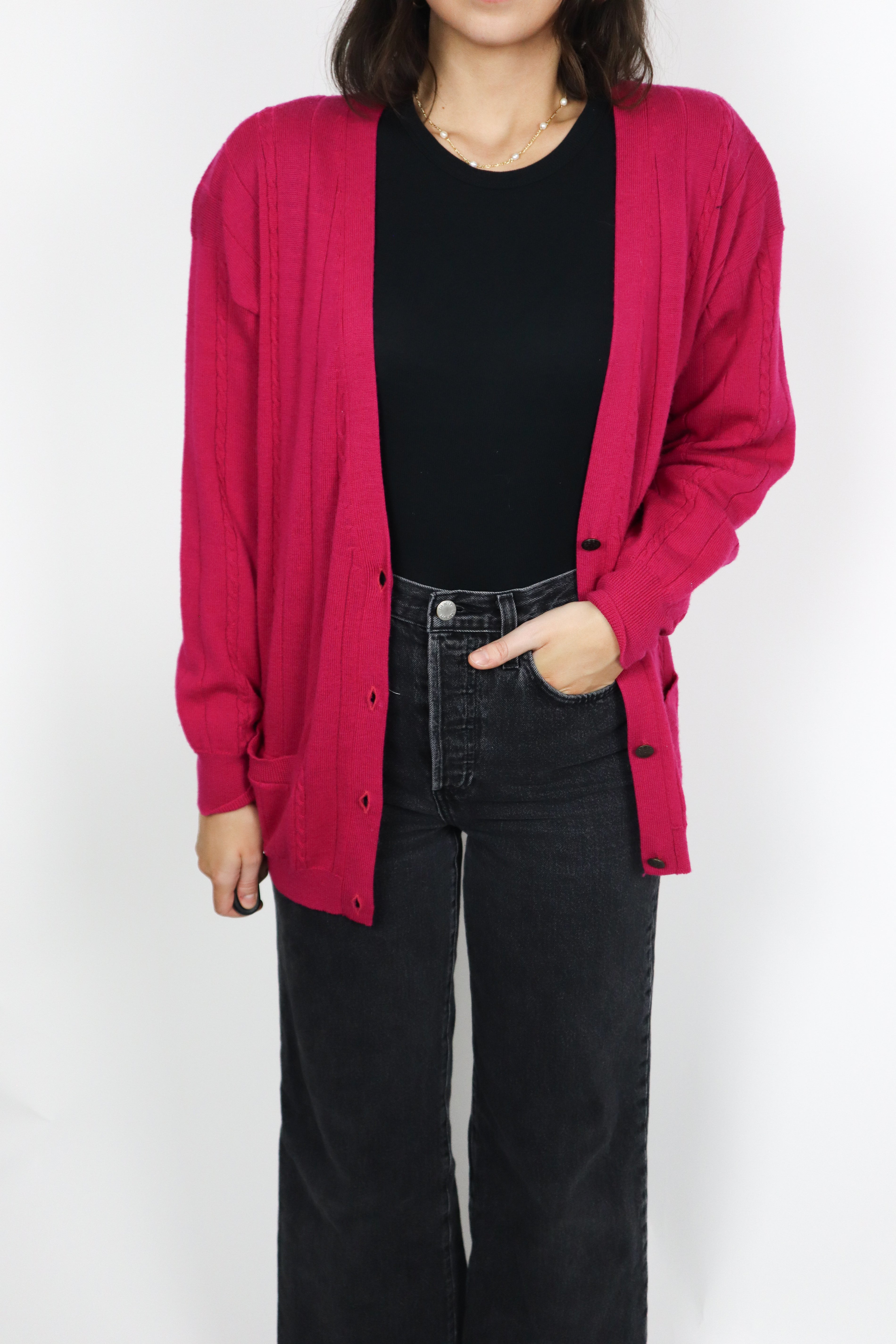 Vintage x Merino Wool Cardigan (S/M)