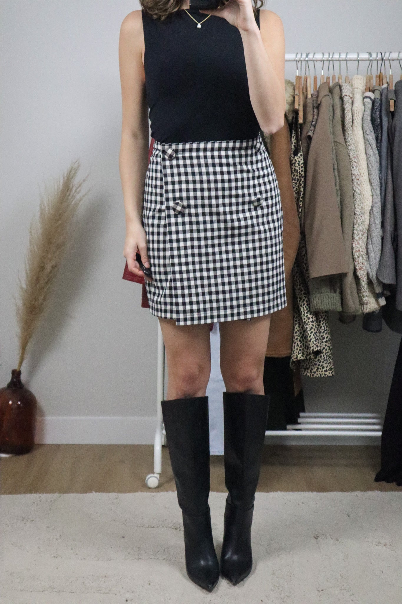 Made in Canada x Vintage x Houndstooth Skirt (6)