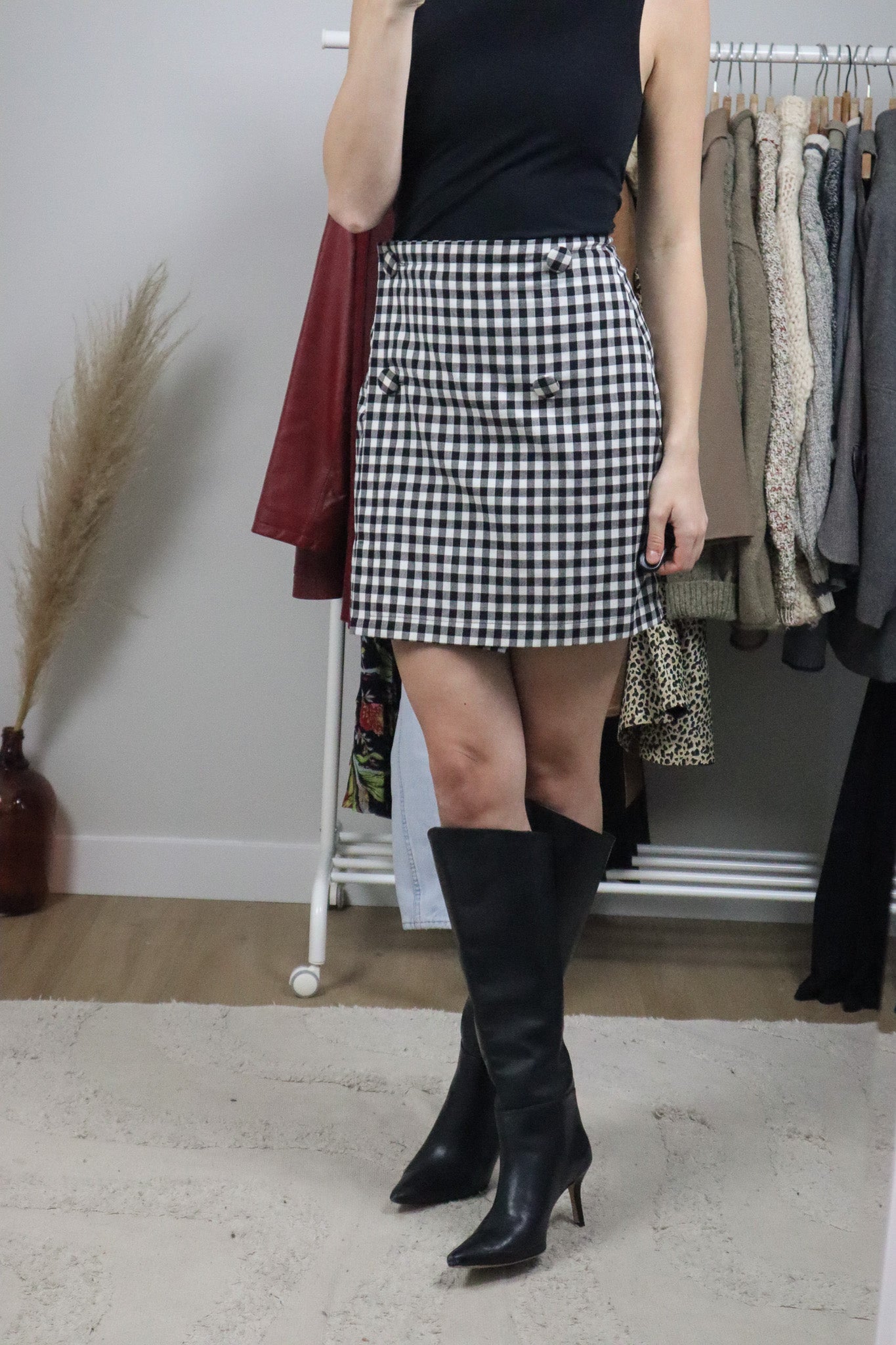 Made in Canada x Vintage x Houndstooth Skirt (6)