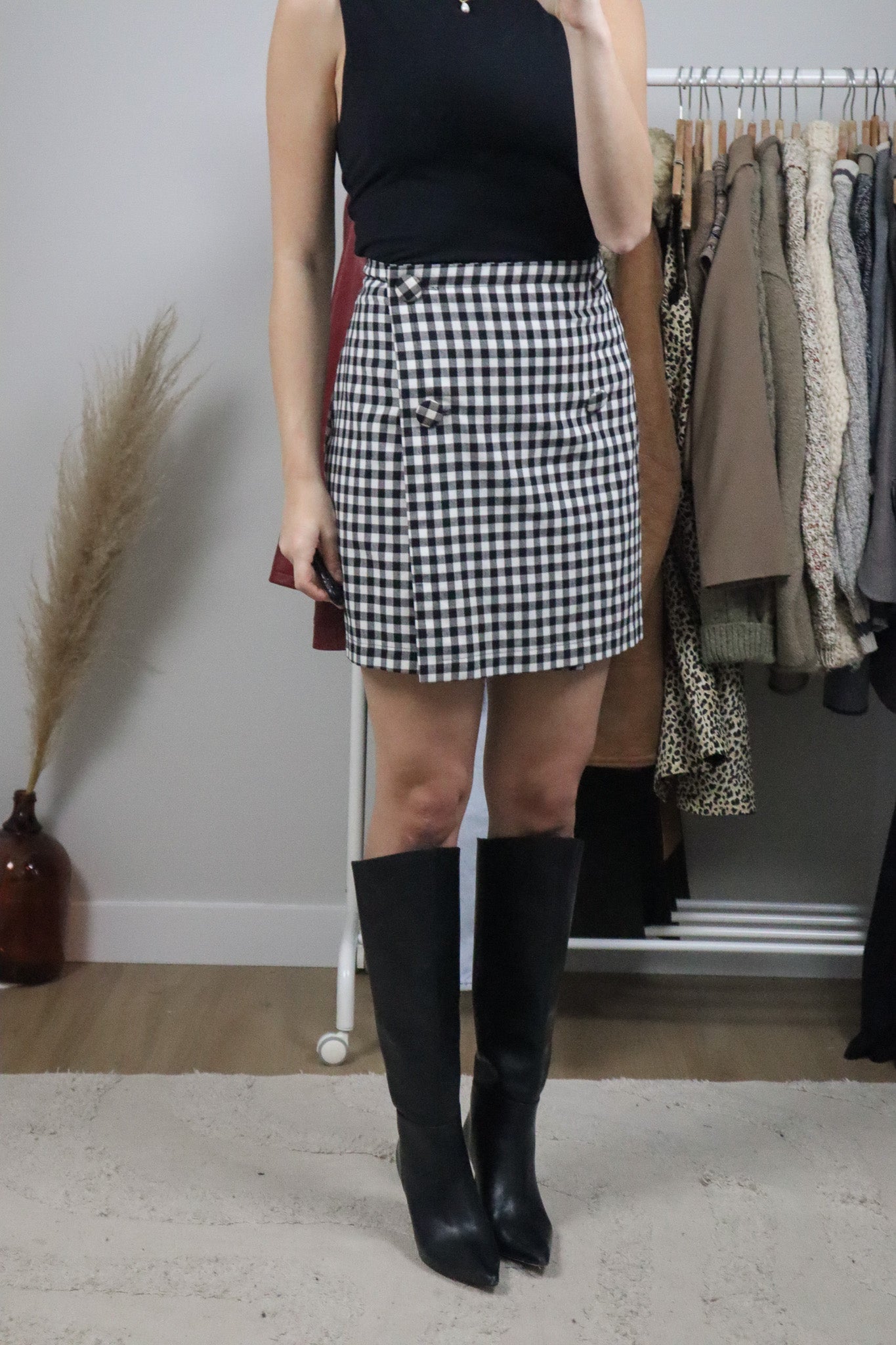 Made in Canada x Vintage x Houndstooth Skirt (6)