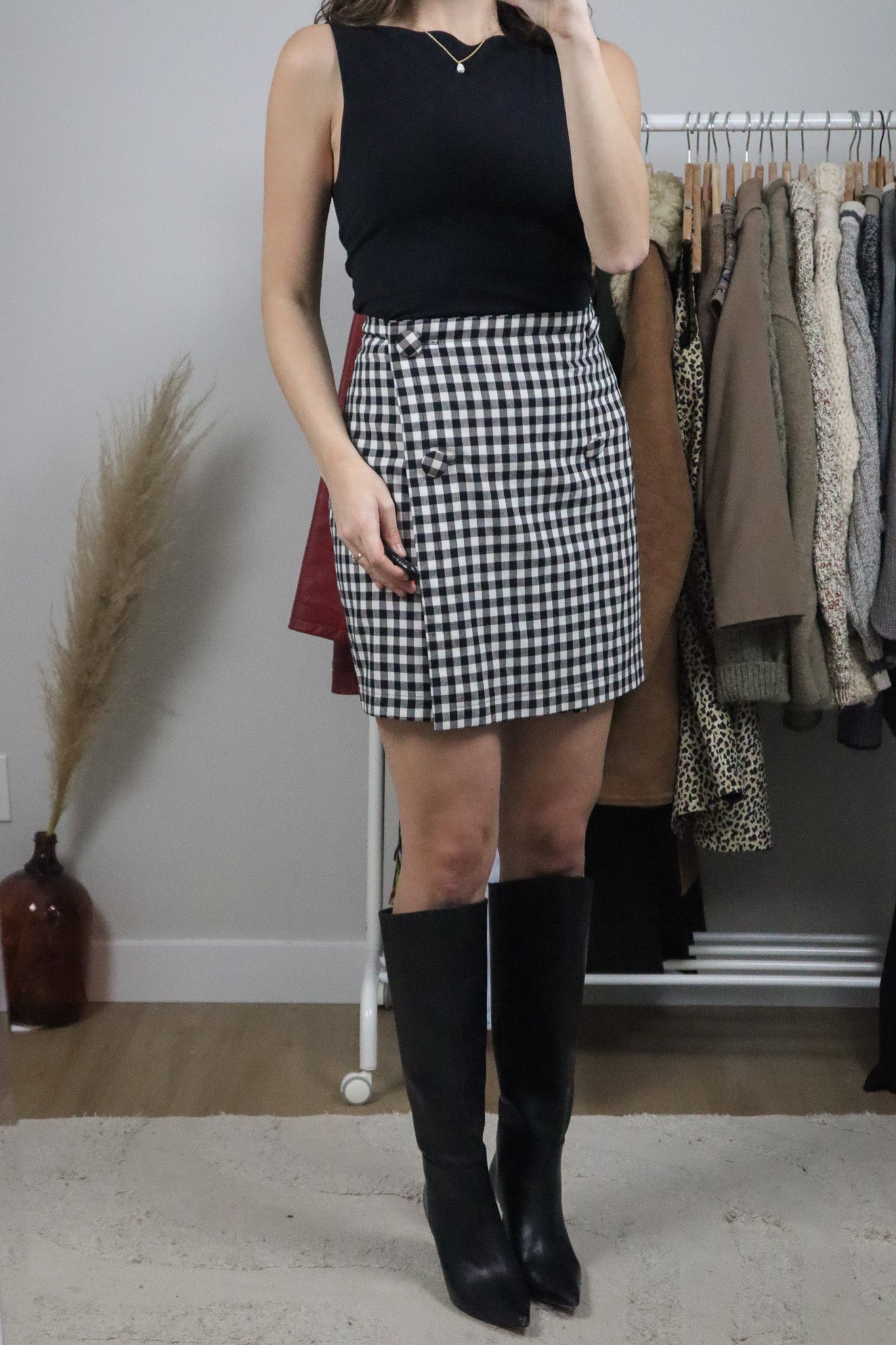 Made in Canada x Vintage x Houndstooth Skirt (6)