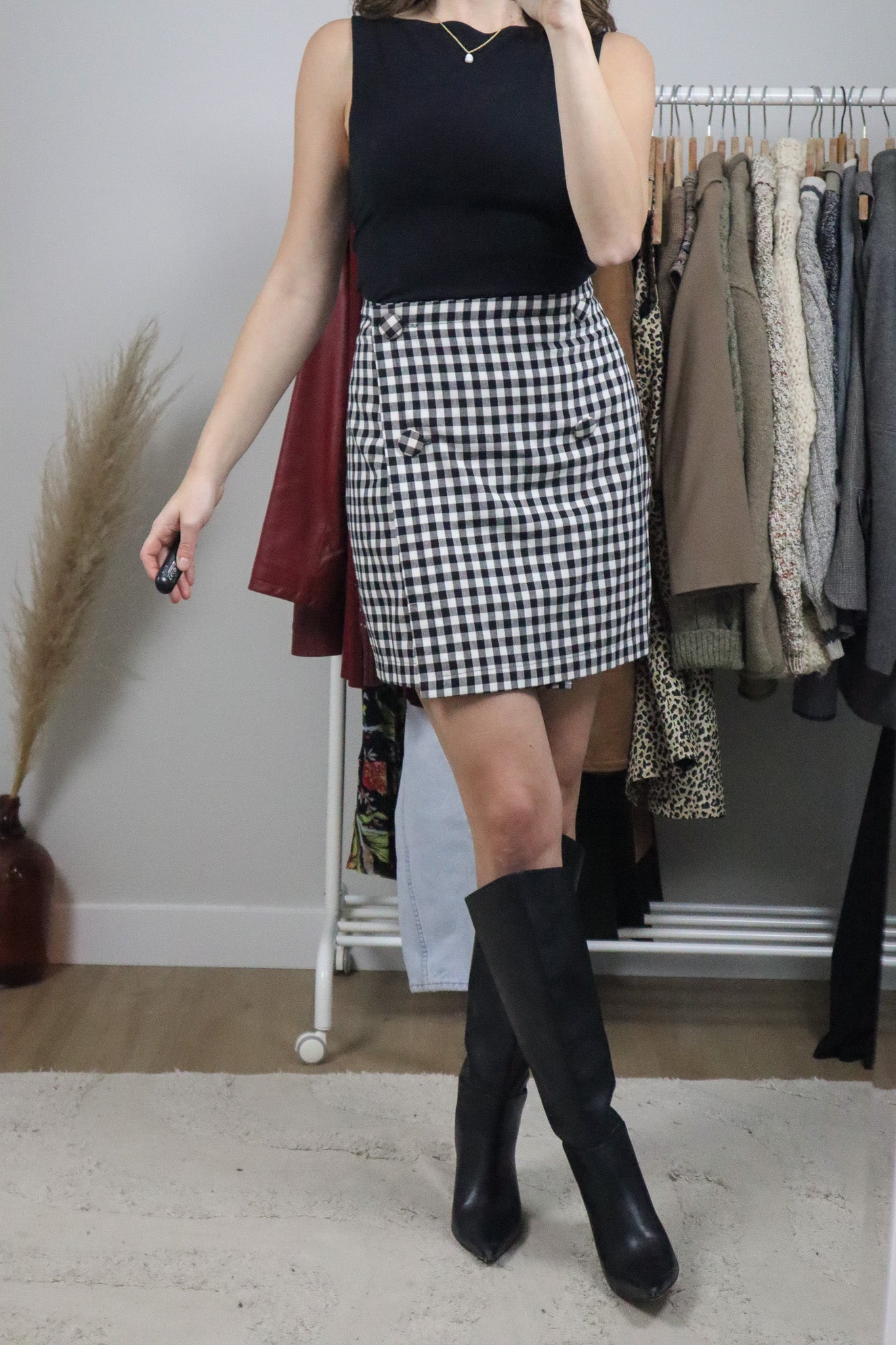 Made in Canada x Vintage x Houndstooth Skirt (6)