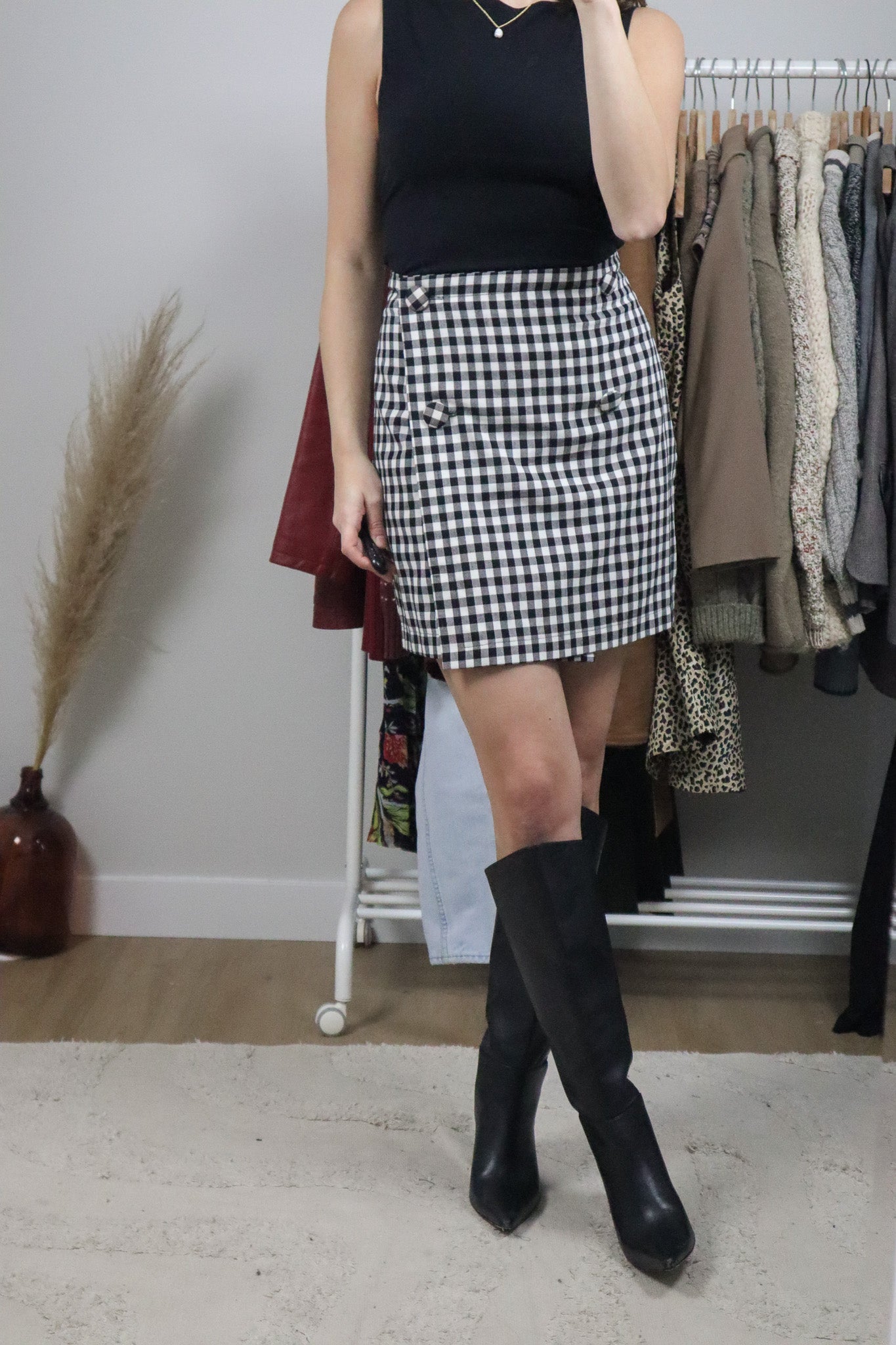 Made in Canada x Vintage x Houndstooth Skirt (6)