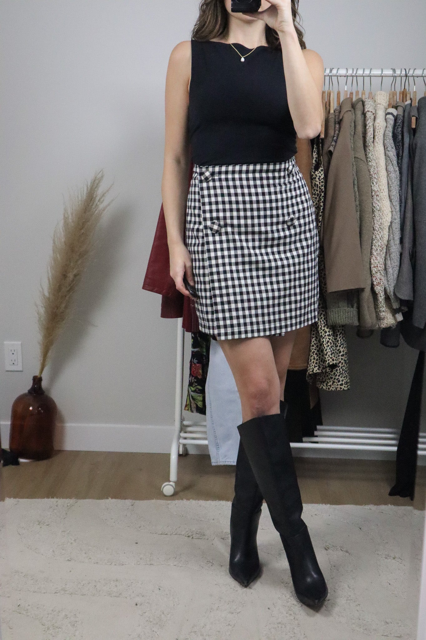 Made in Canada x Vintage x Houndstooth Skirt (6)